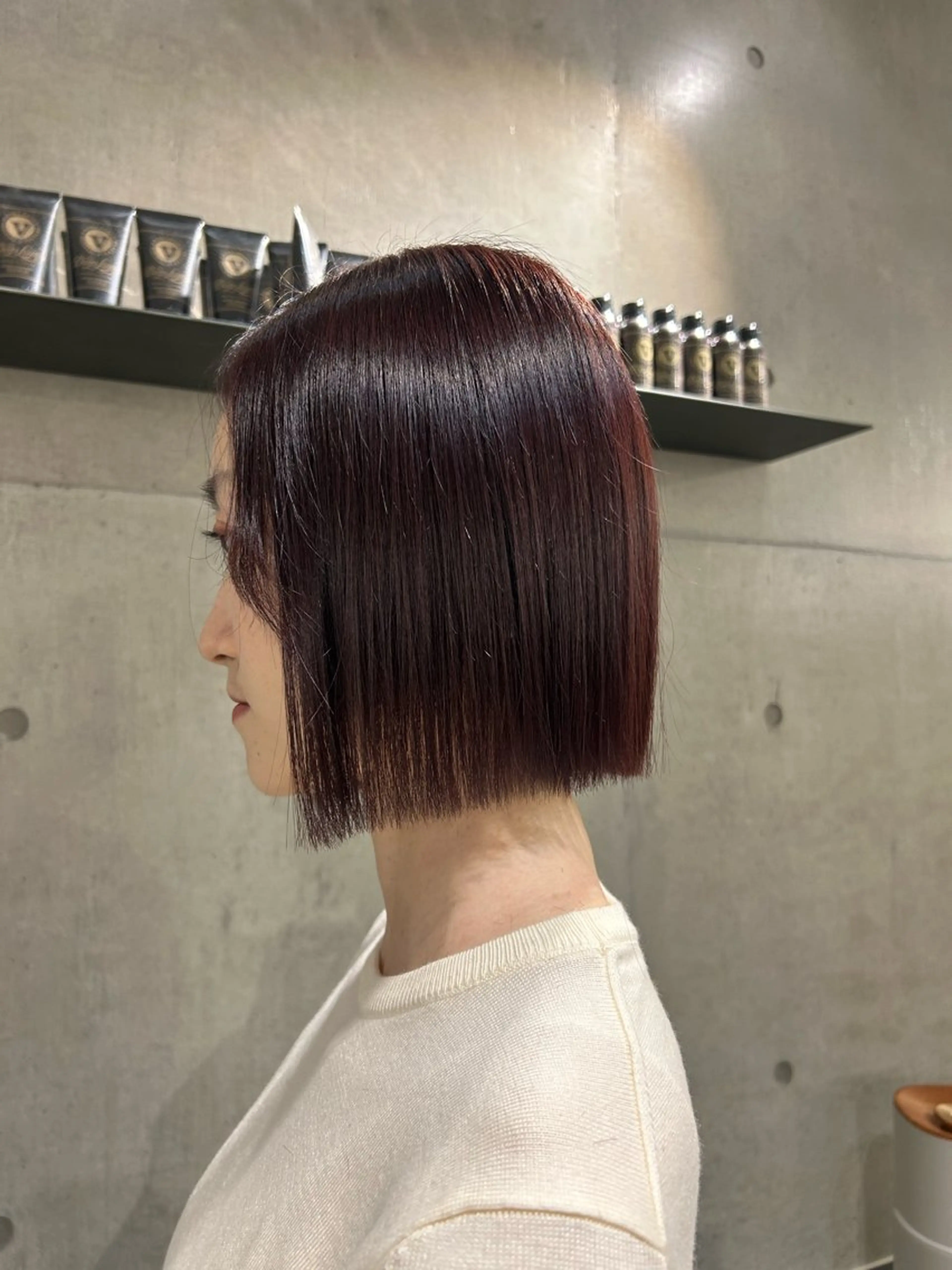 ショート カラー ヘアアレンジ カット ヘアカラー トリートメント ボブ艶モテカラー🫧 カリンのヘアスタイル