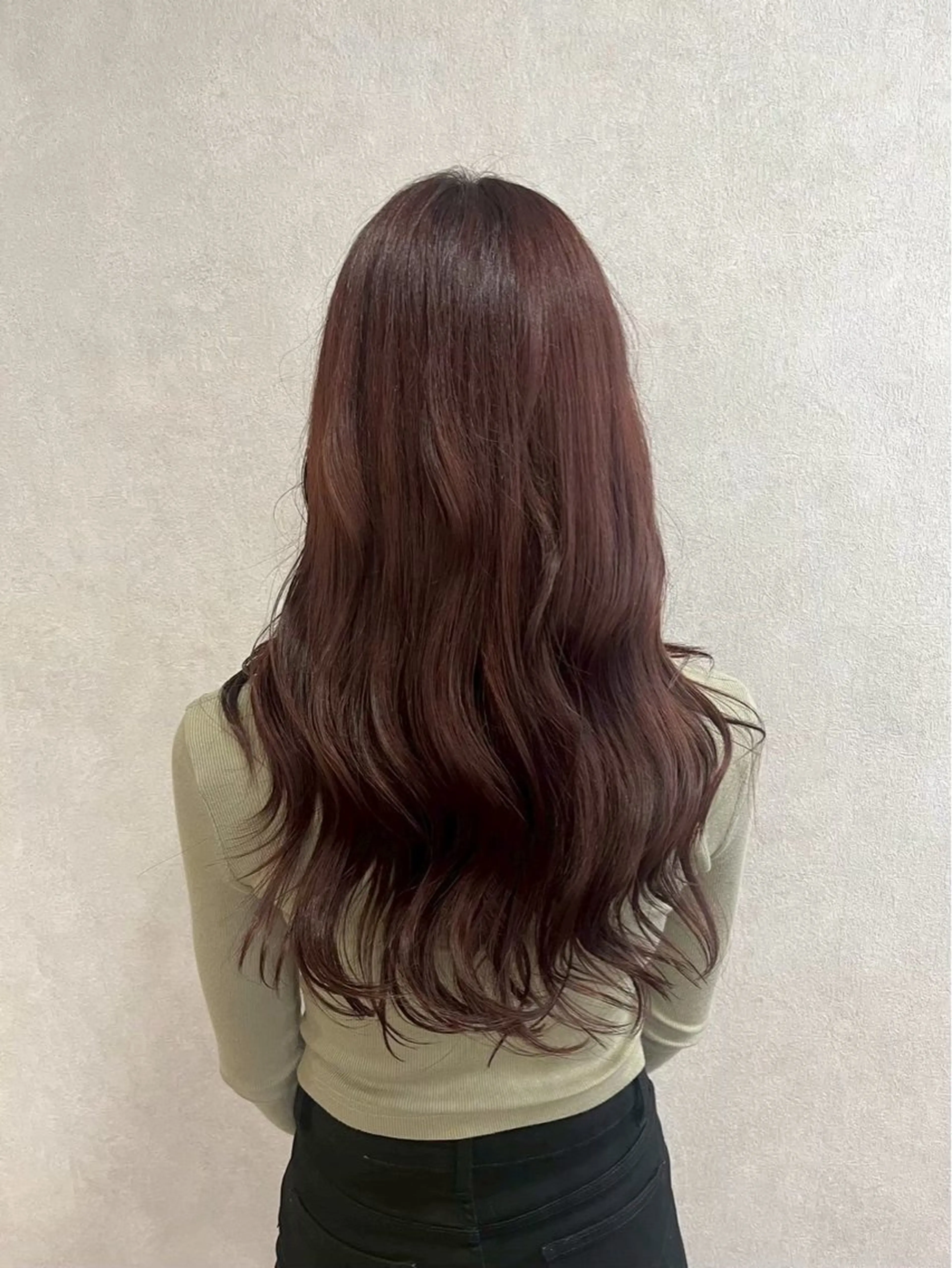 ロング ヘアカラー 木場 麗咲のヘアスタイル