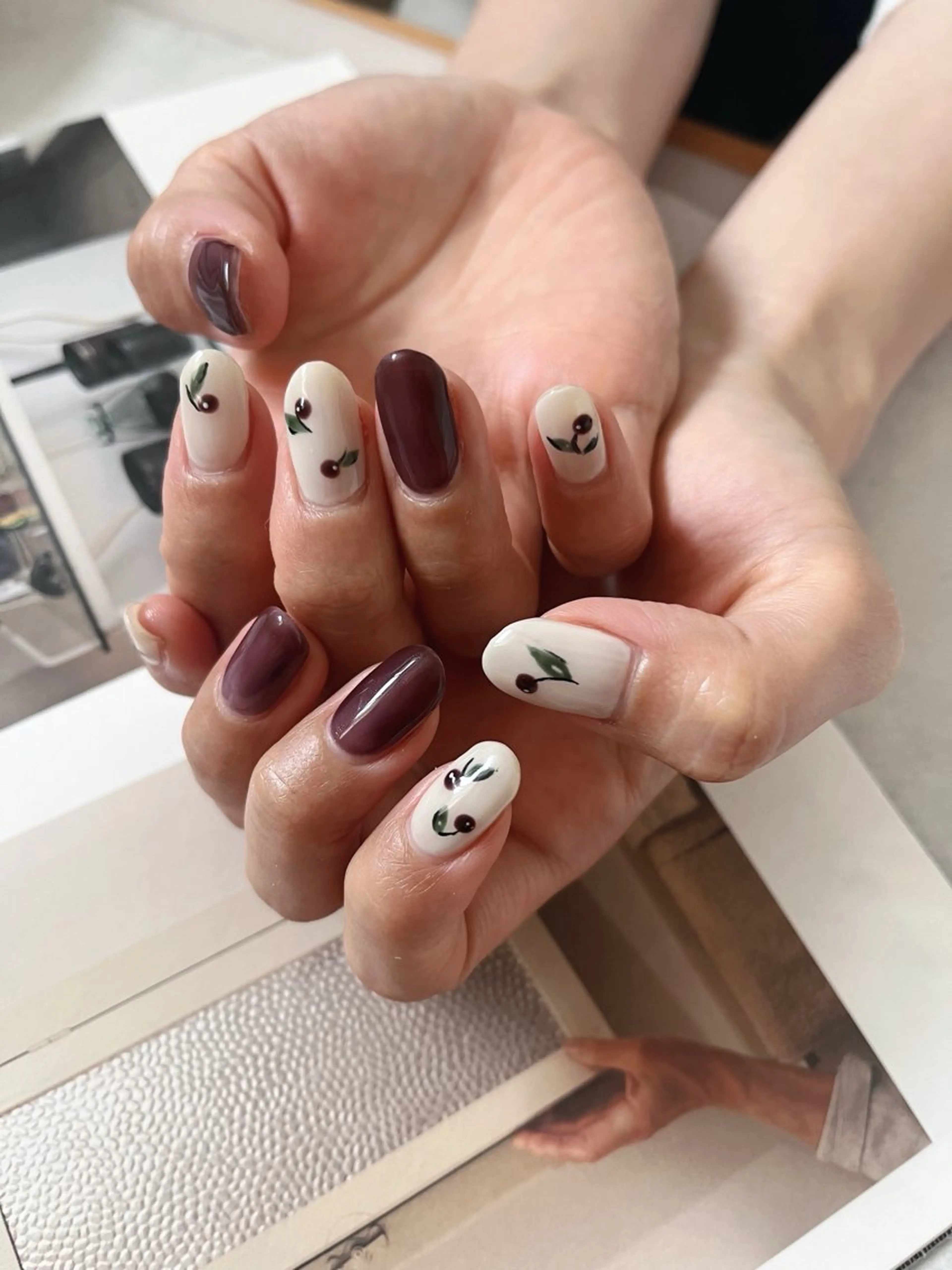 ネイル ブルー K Aのネイルデザイン