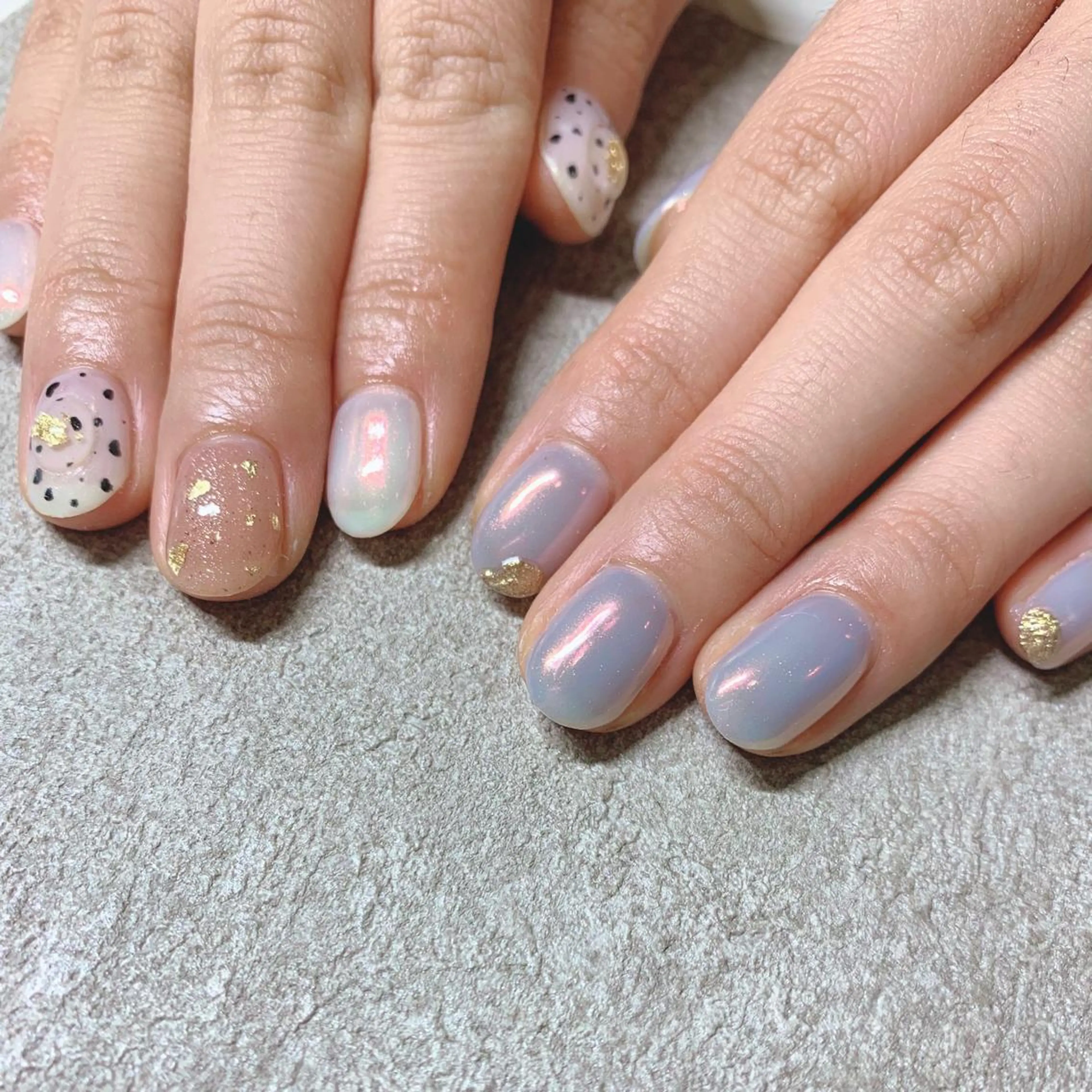 カラー ネイル ハンドネイル Cozy_ ilumのネイルデザイン