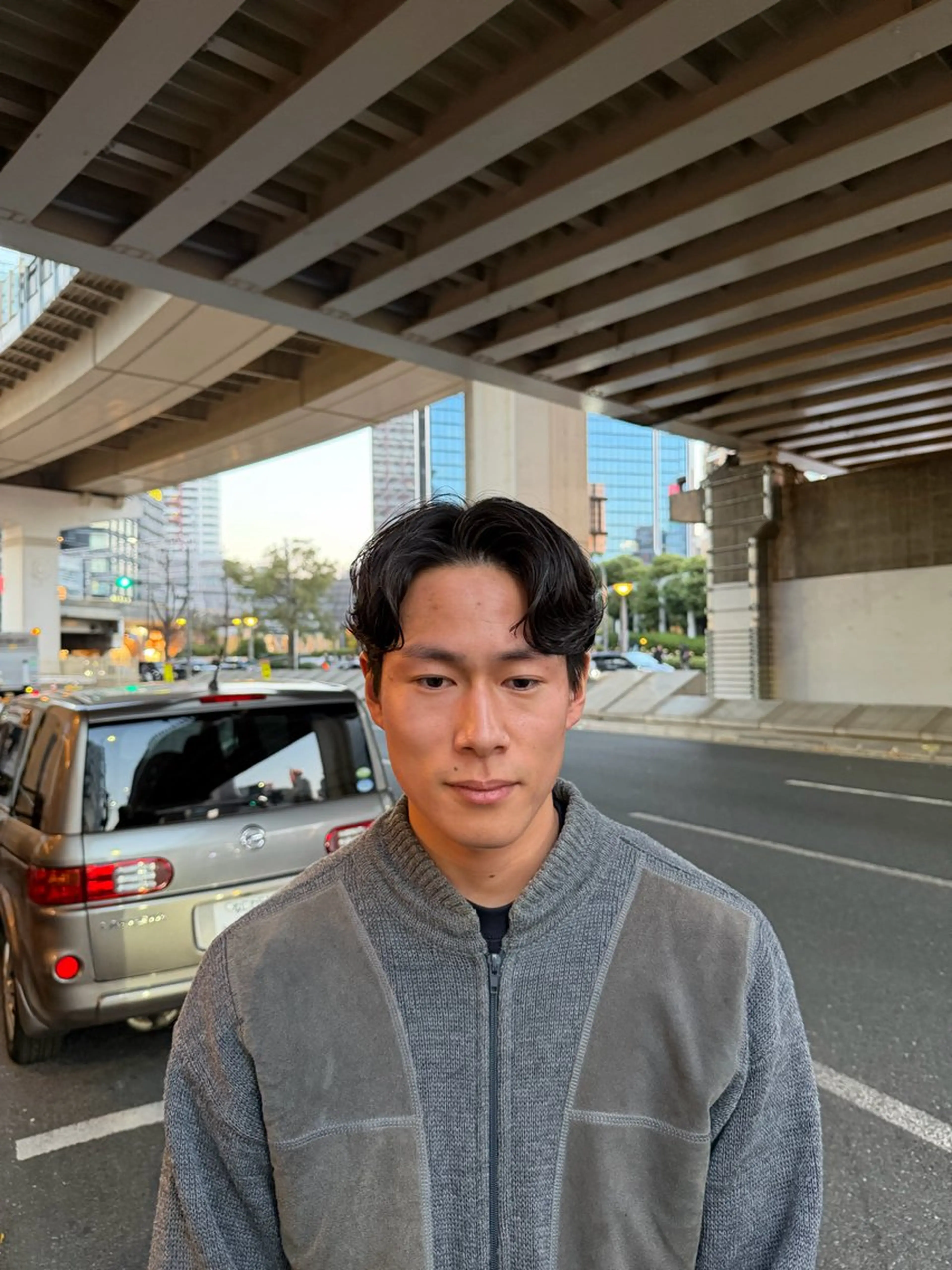 パーマ メンズ カット パーマ 大阪茶屋町 メンズカット関田拳のヘアスタイル