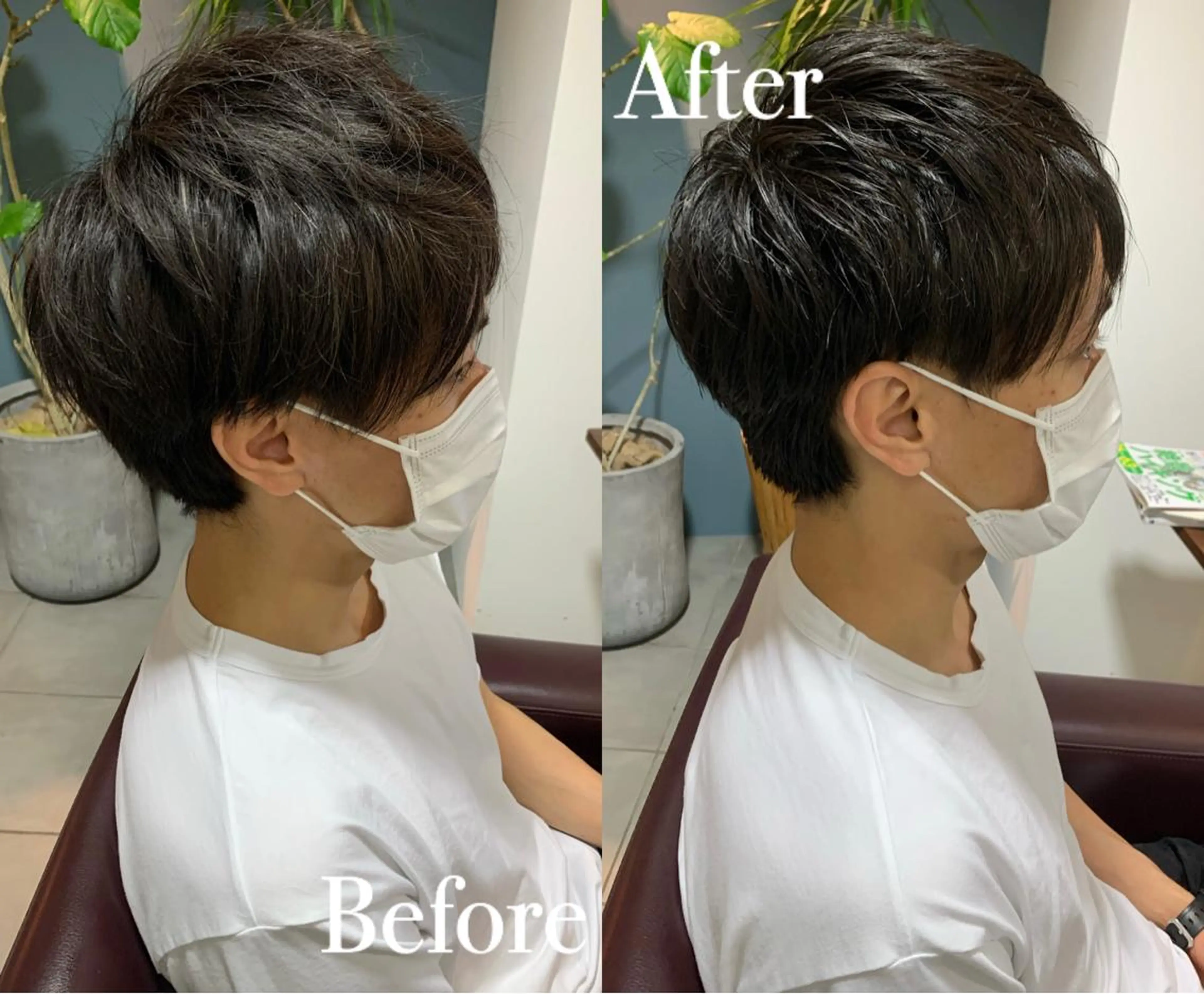 メンズ 刈り上げ 傷ませない縮毛矯正／ 吉岡 美江のヘアスタイル