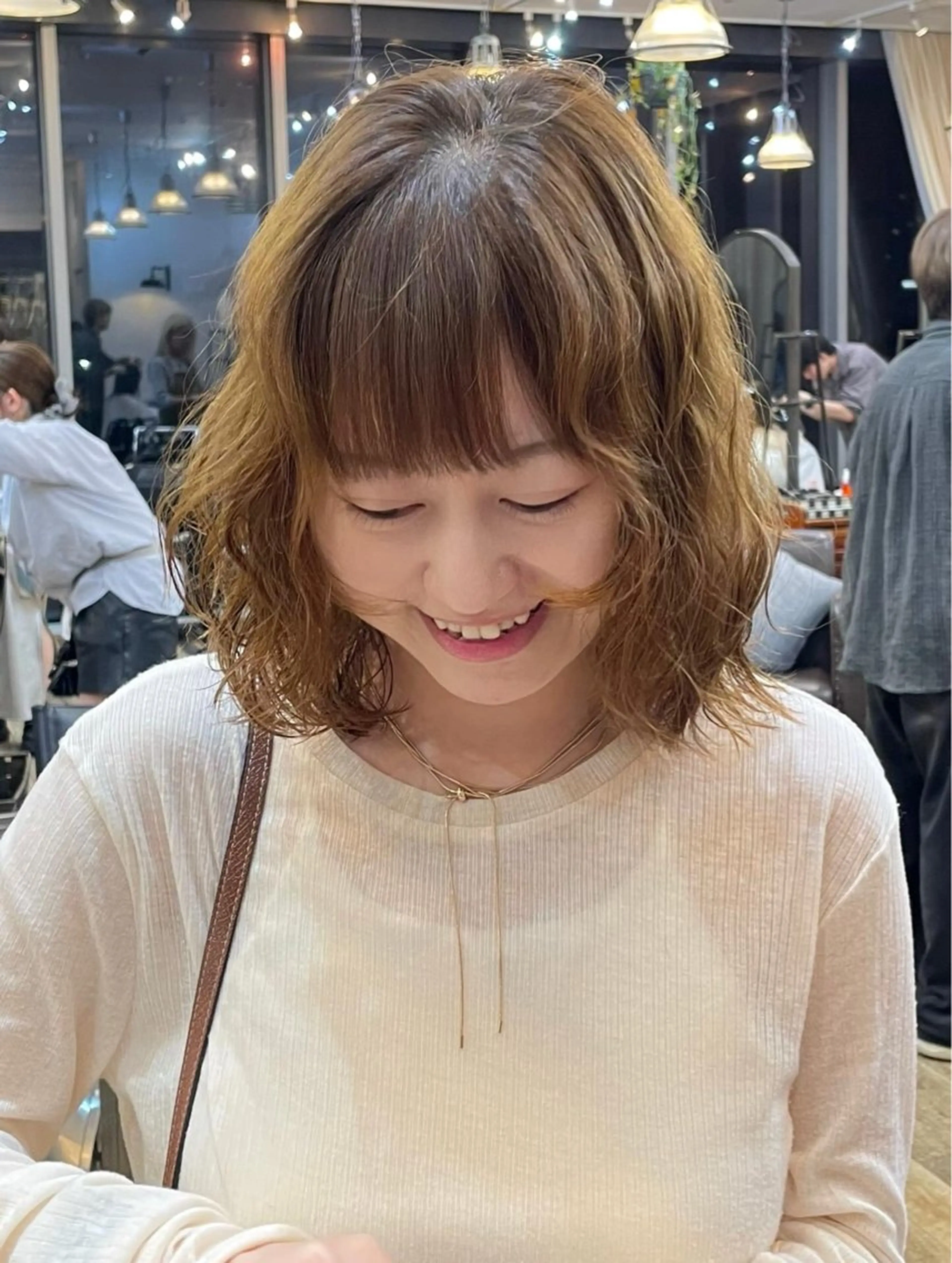 ミディアム パーマ ミディアムパーマ kahona/カラー /パーマ/銀座のヘアスタイル