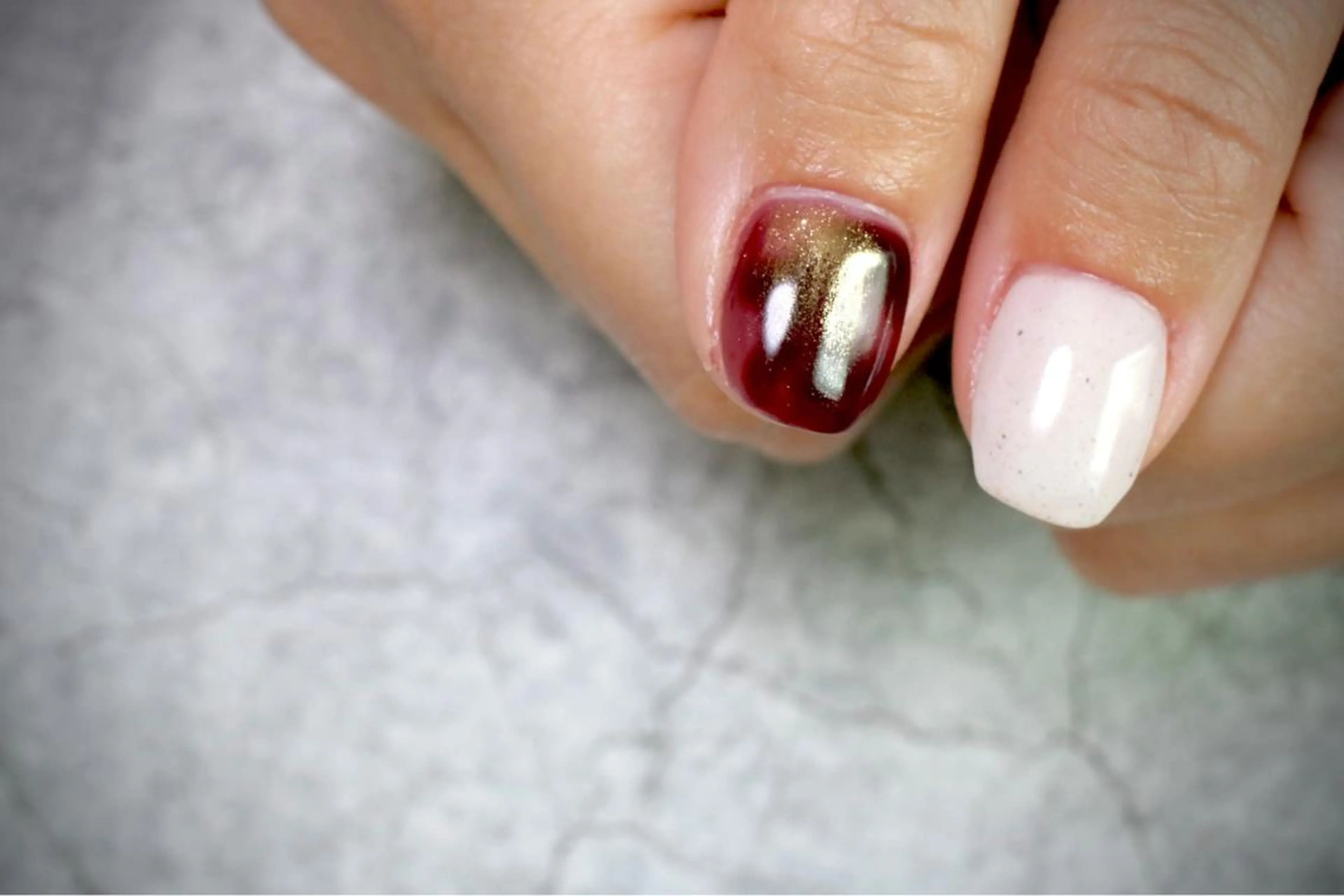 ネイル オーロラネイル カジュアル ジェルネイル ラメ(グリッター) マグネットネイル MH Nailのネイルデザイン