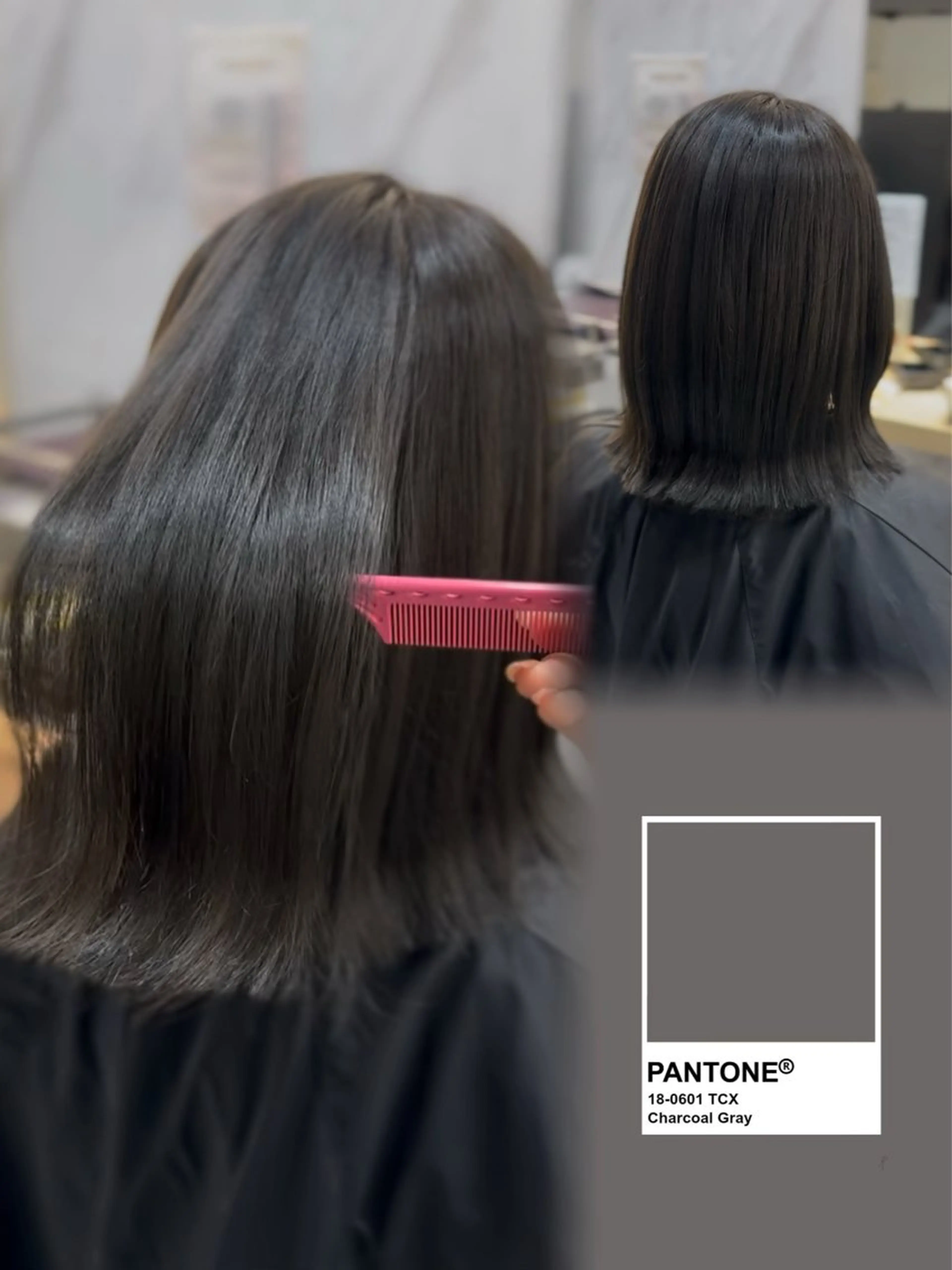 ミディアム カット ヘアカラー トリートメント 野口 汐夏のヘアスタイル