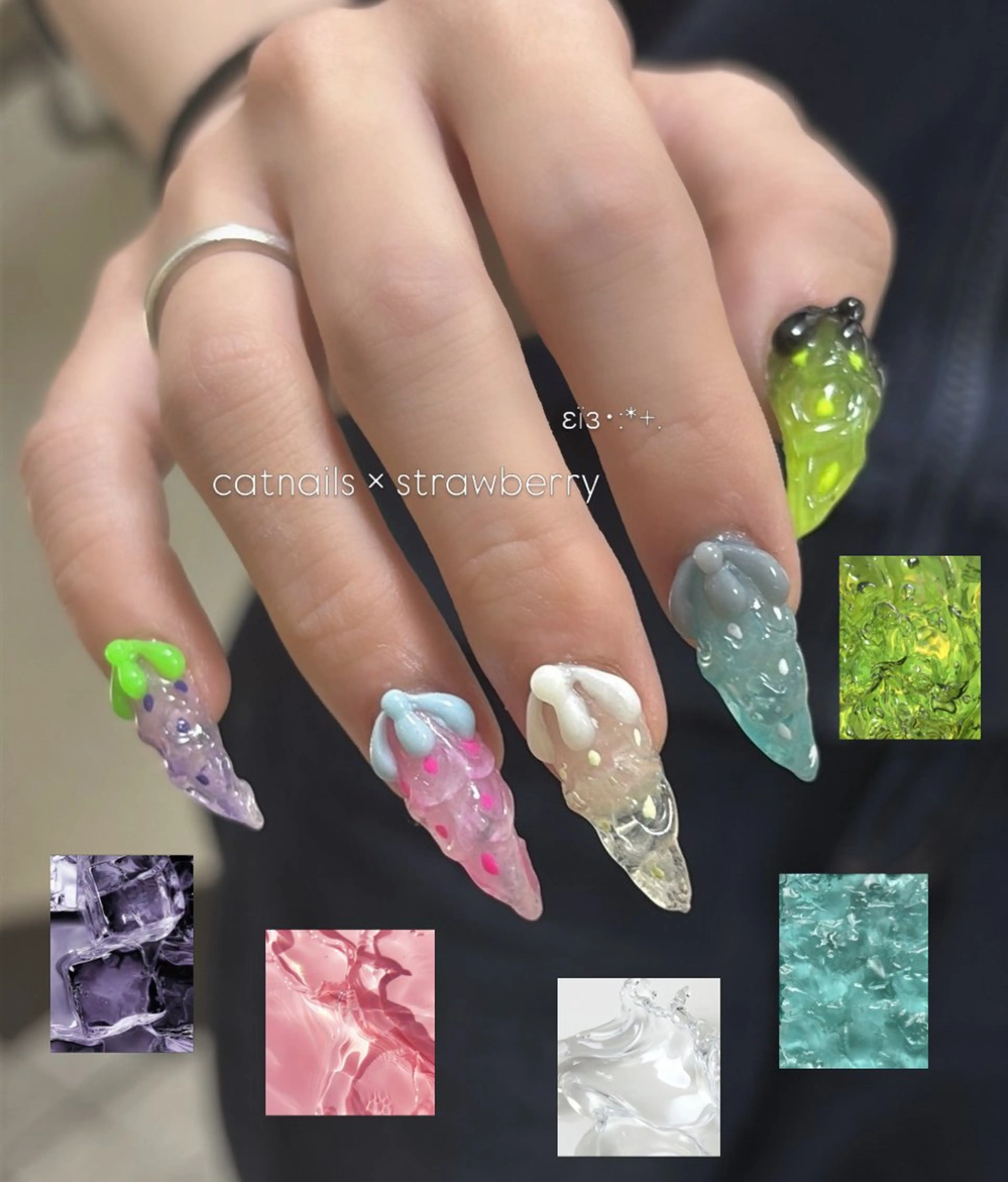 ネイル nano/きもかわ nail🐬🫧のネイルデザイン