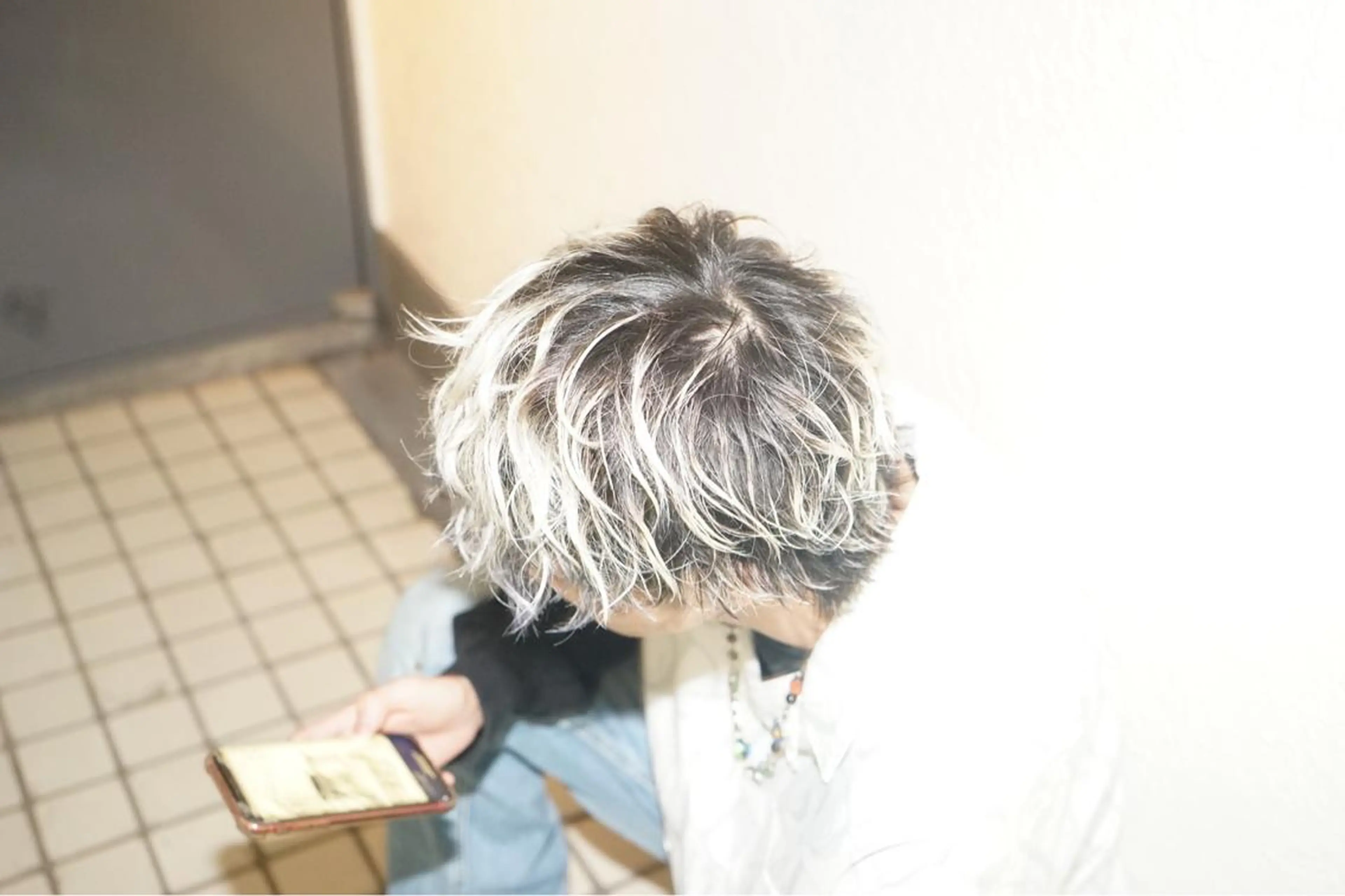 メンズ マッシュ 刈り上げ ハイトーン職人 ♡中島凱人のヘアスタイル