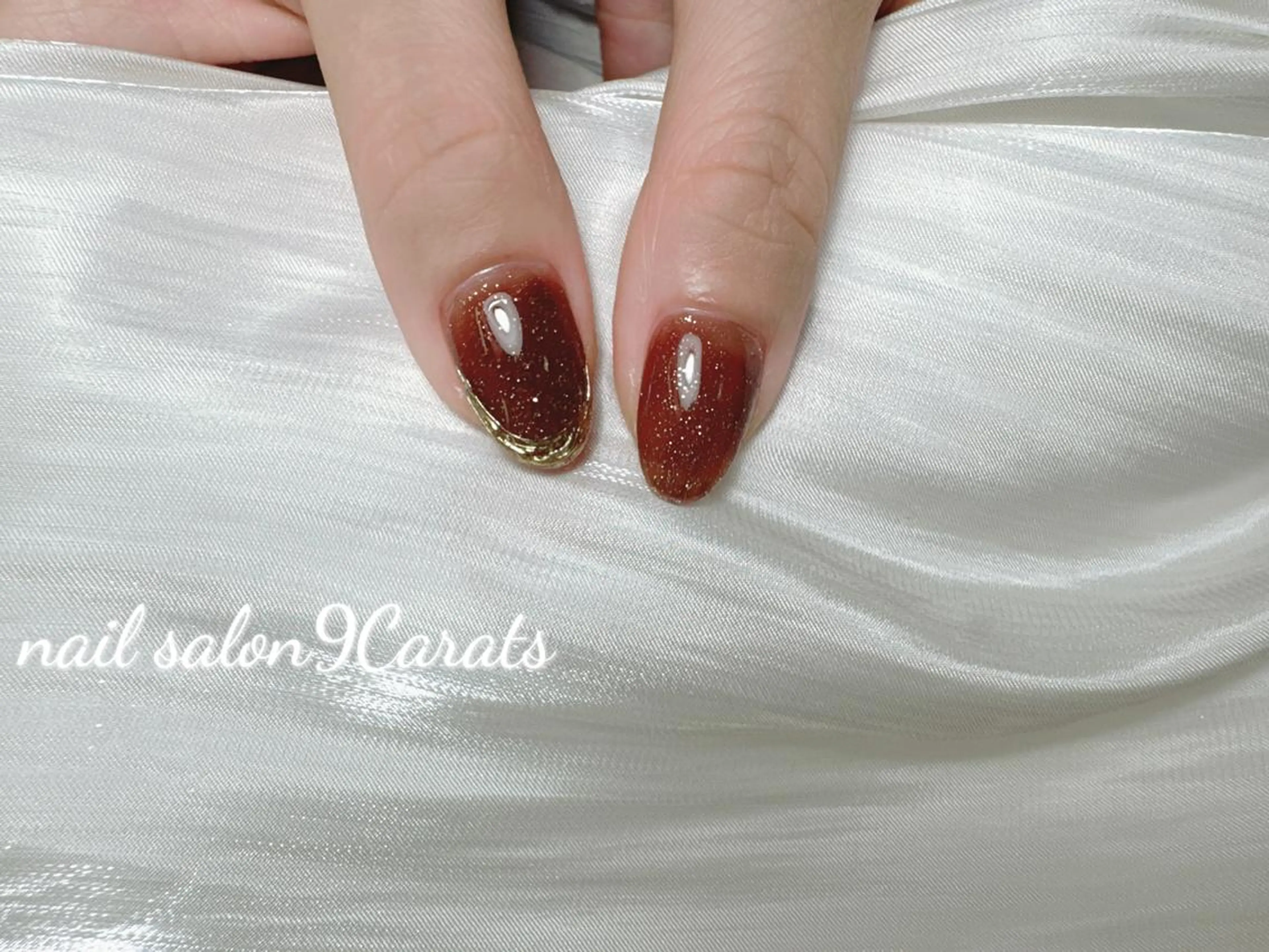 ネイル 💜ワンホンネイル ナインカラット💎のネイルデザイン