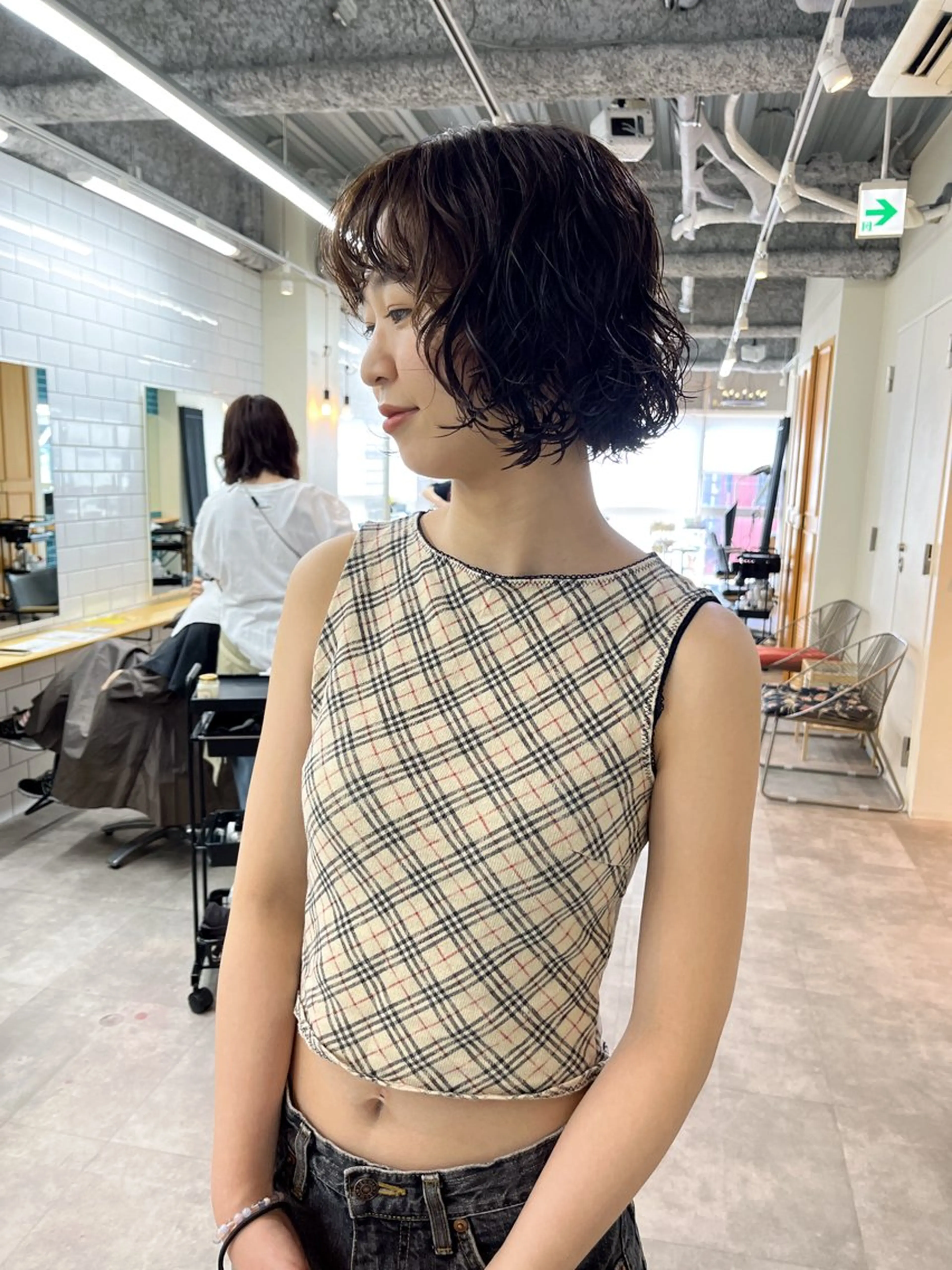 ショート パーマ ボブ KOKI/ ボブ/ パーマ/透明感カラーのヘアスタイル