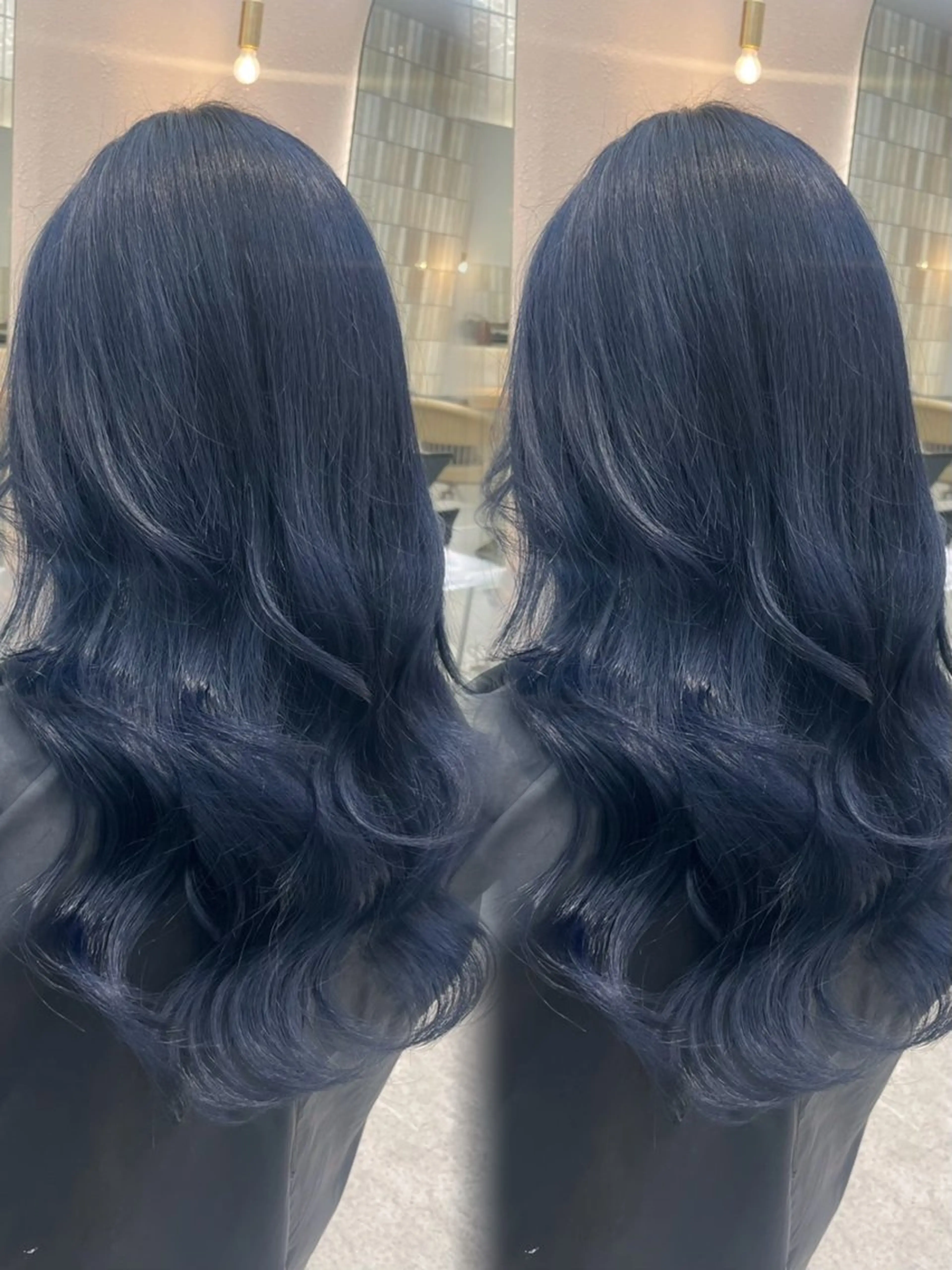 カラー ブルーカラー Lond Cheri所属・HINA 仙台/ レイヤー/縮毛矯正のヘアスタイル