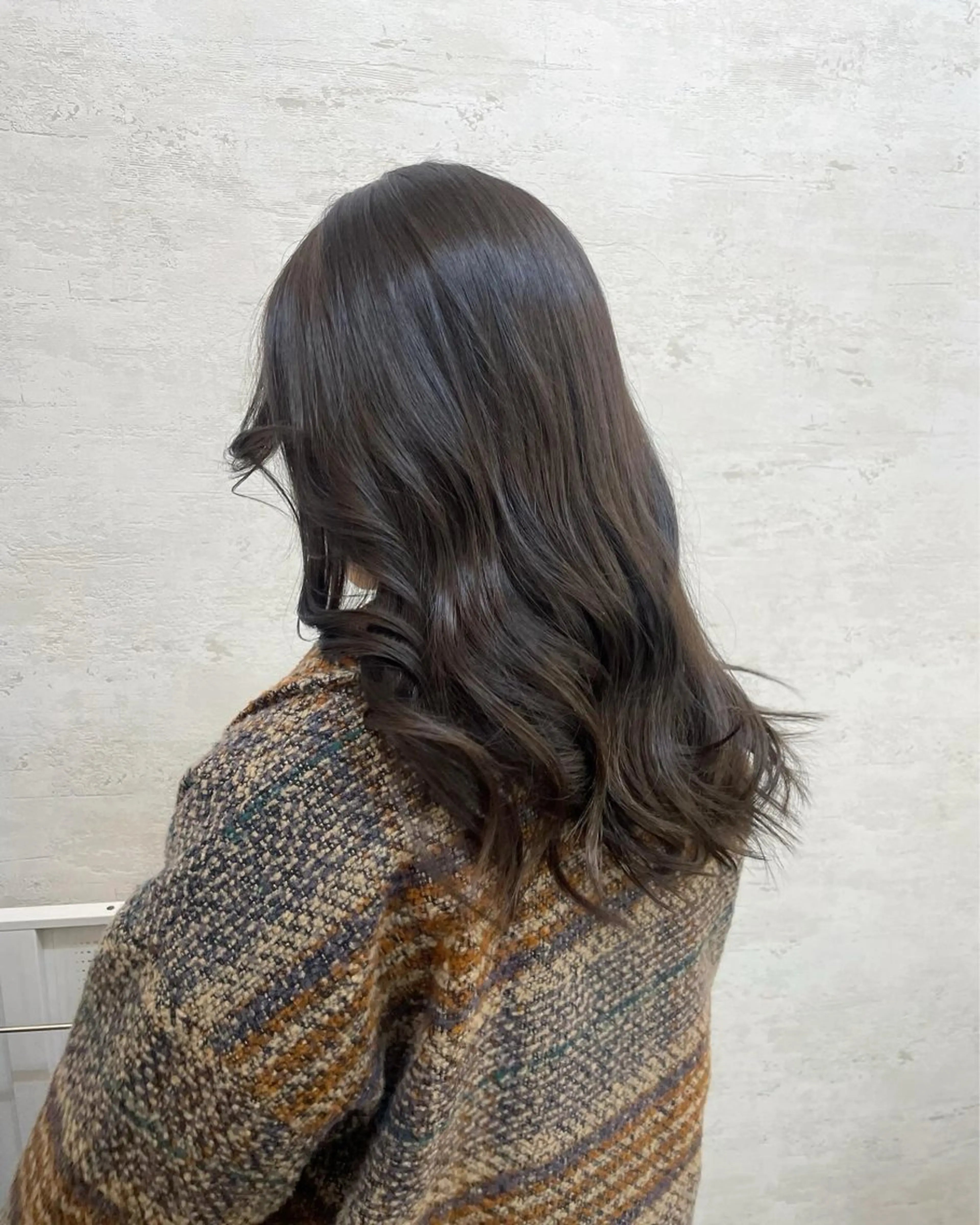 ロング カラー グレージュ カット ヘアカラー トリートメント 高橋 芽衣のヘアスタイル