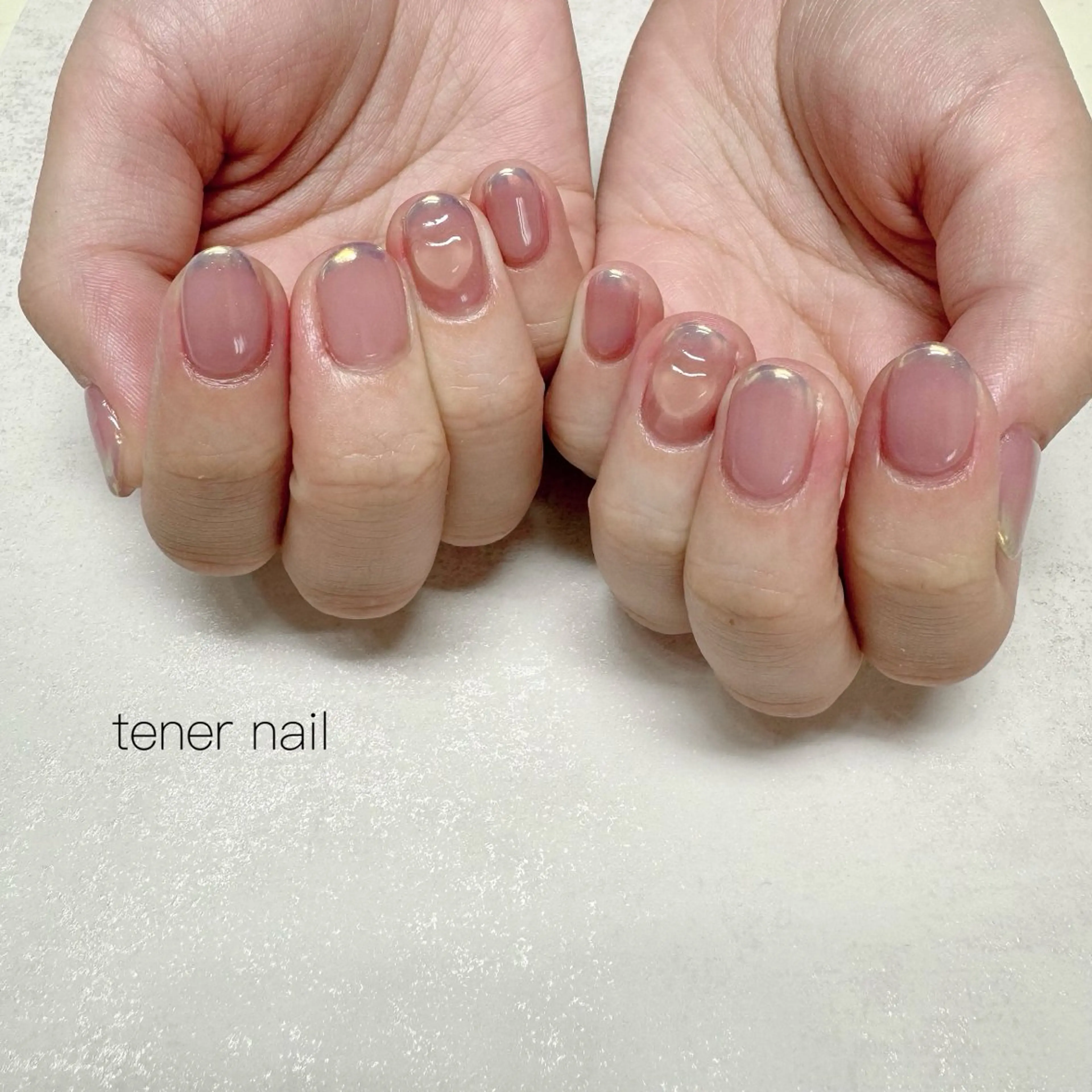 ネイル フレンチネイル ハート UVネイル ハンドネイル テネルネイル tener nailのネイルデザイン