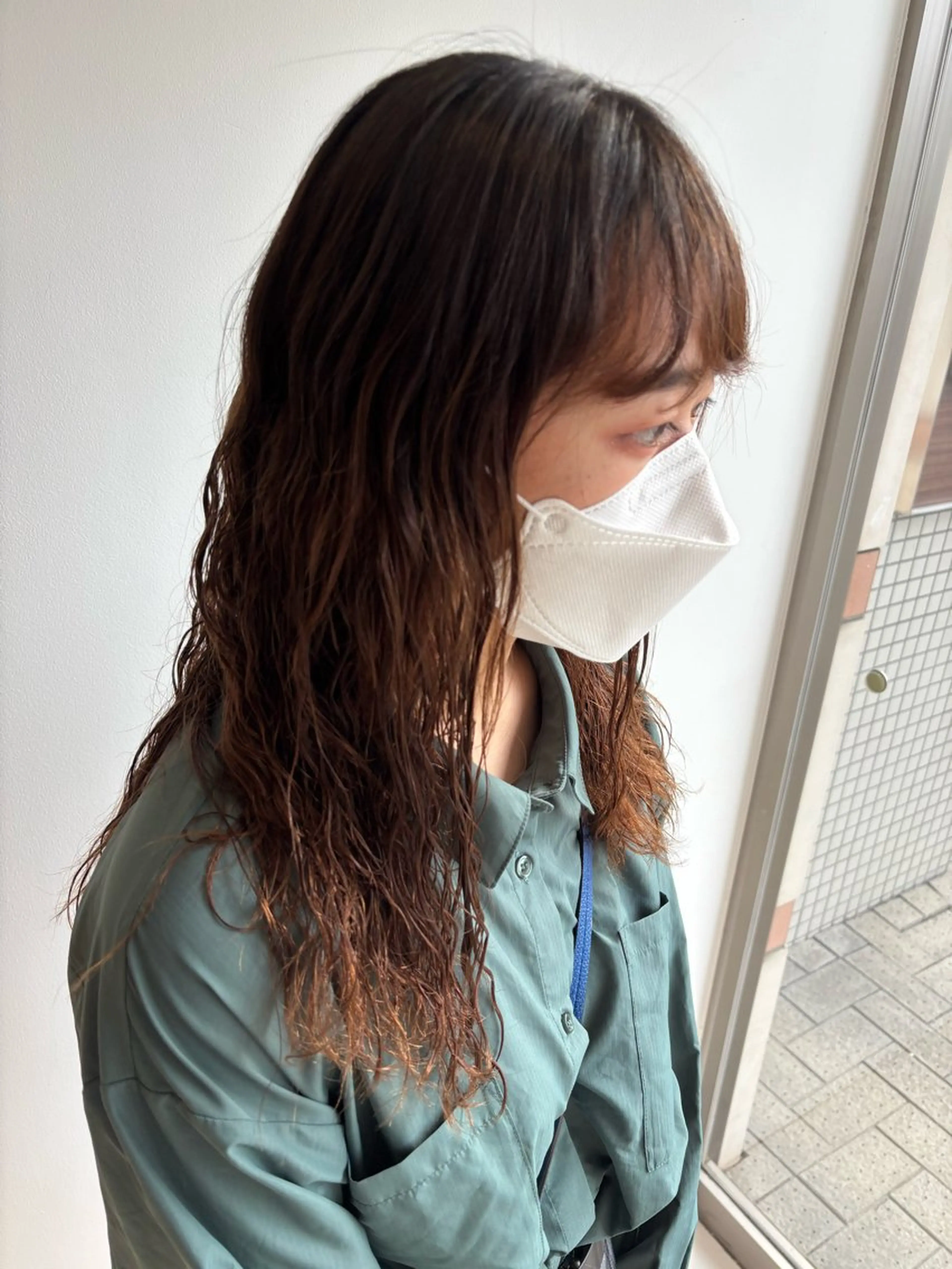 ロング パーマ 池田 悠人のヘアスタイル