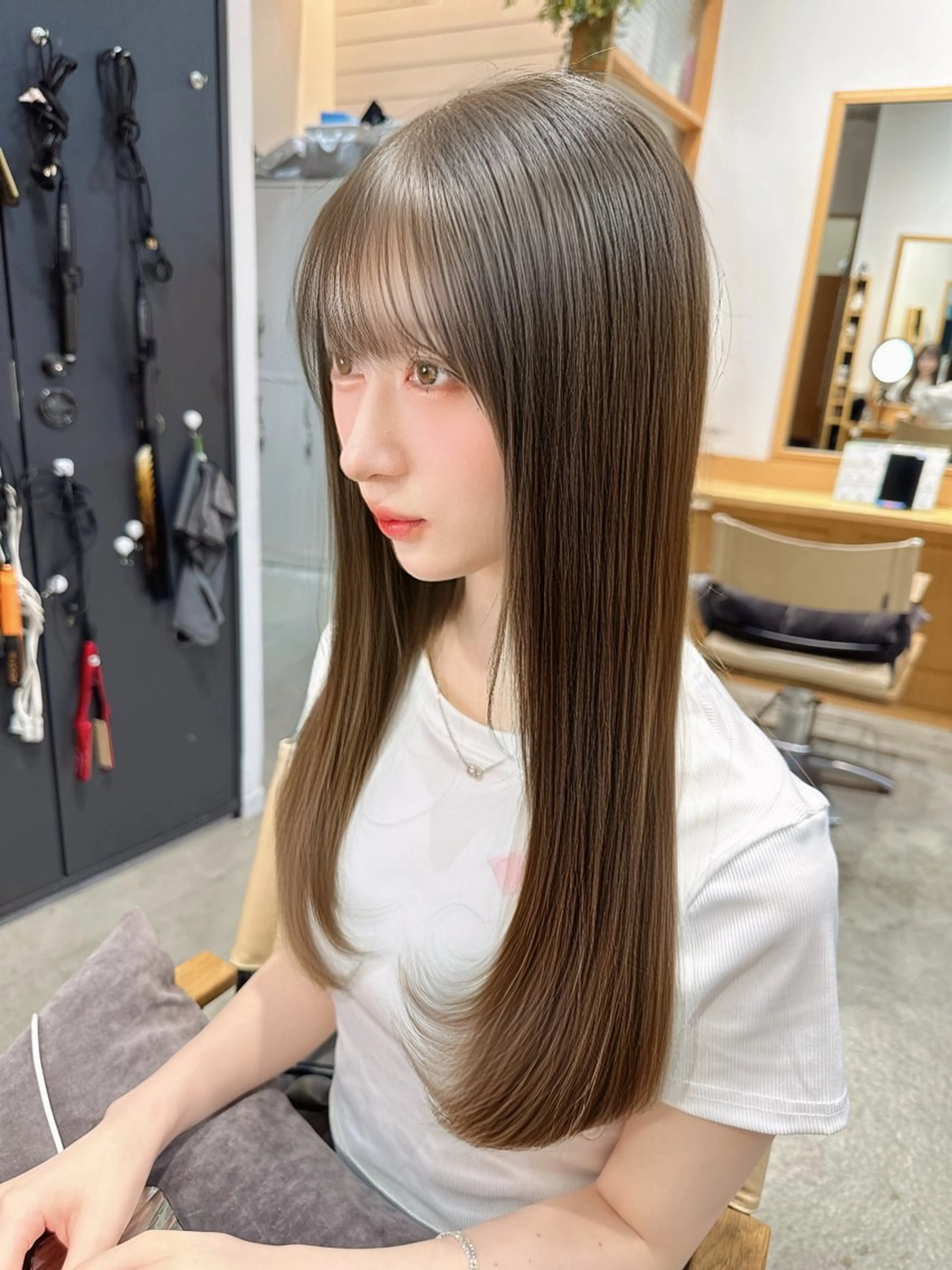 ロング 髪質改善 縮毛矯正 カット ヘアカラー トリートメント 神楽坂/縮毛矯正/ 髪質改善/香村優弥のヘアスタイル