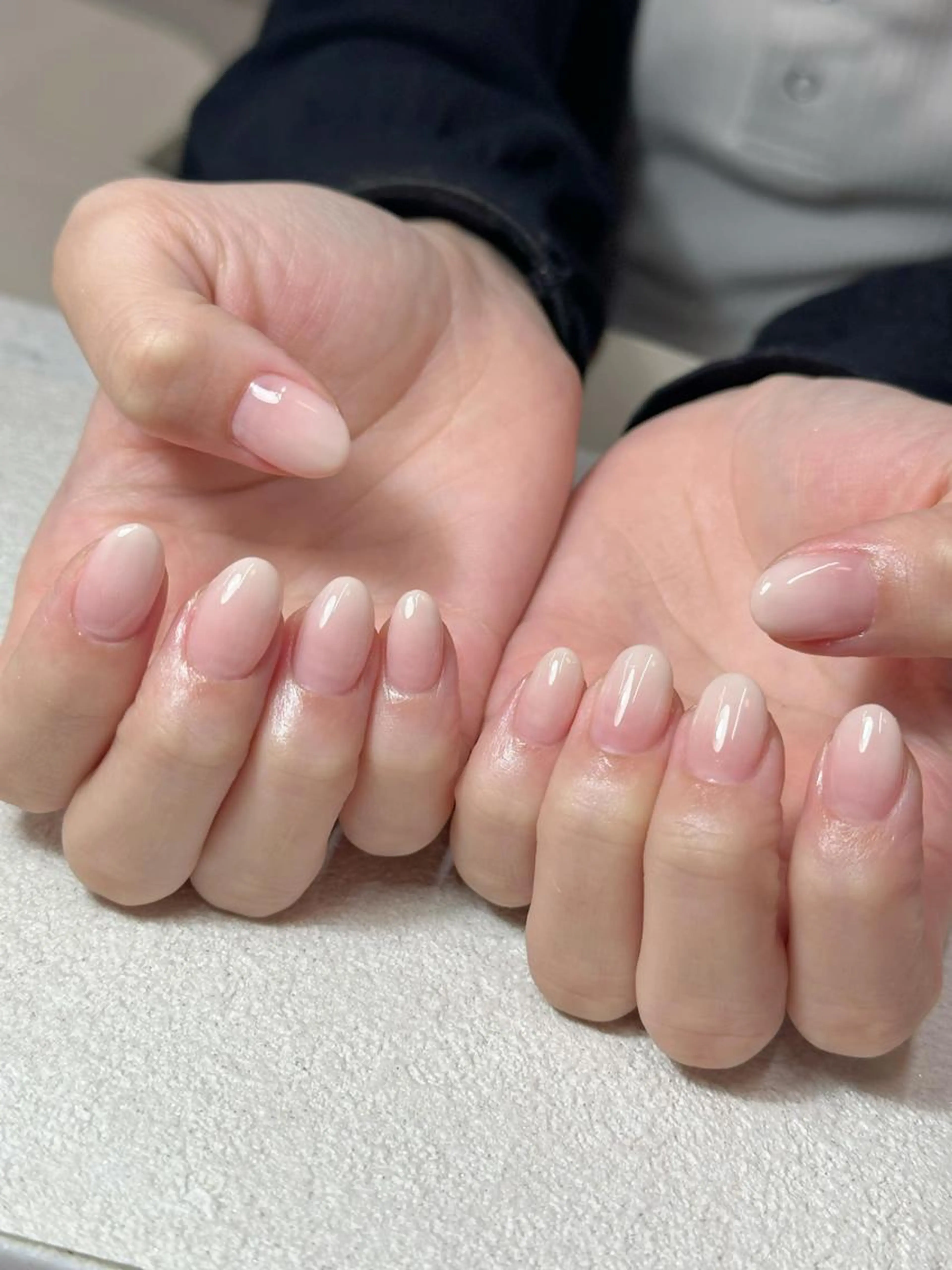 【新規オフ無料・自爪】カラーグラデーション ・ミラー (オフ選択)の写真