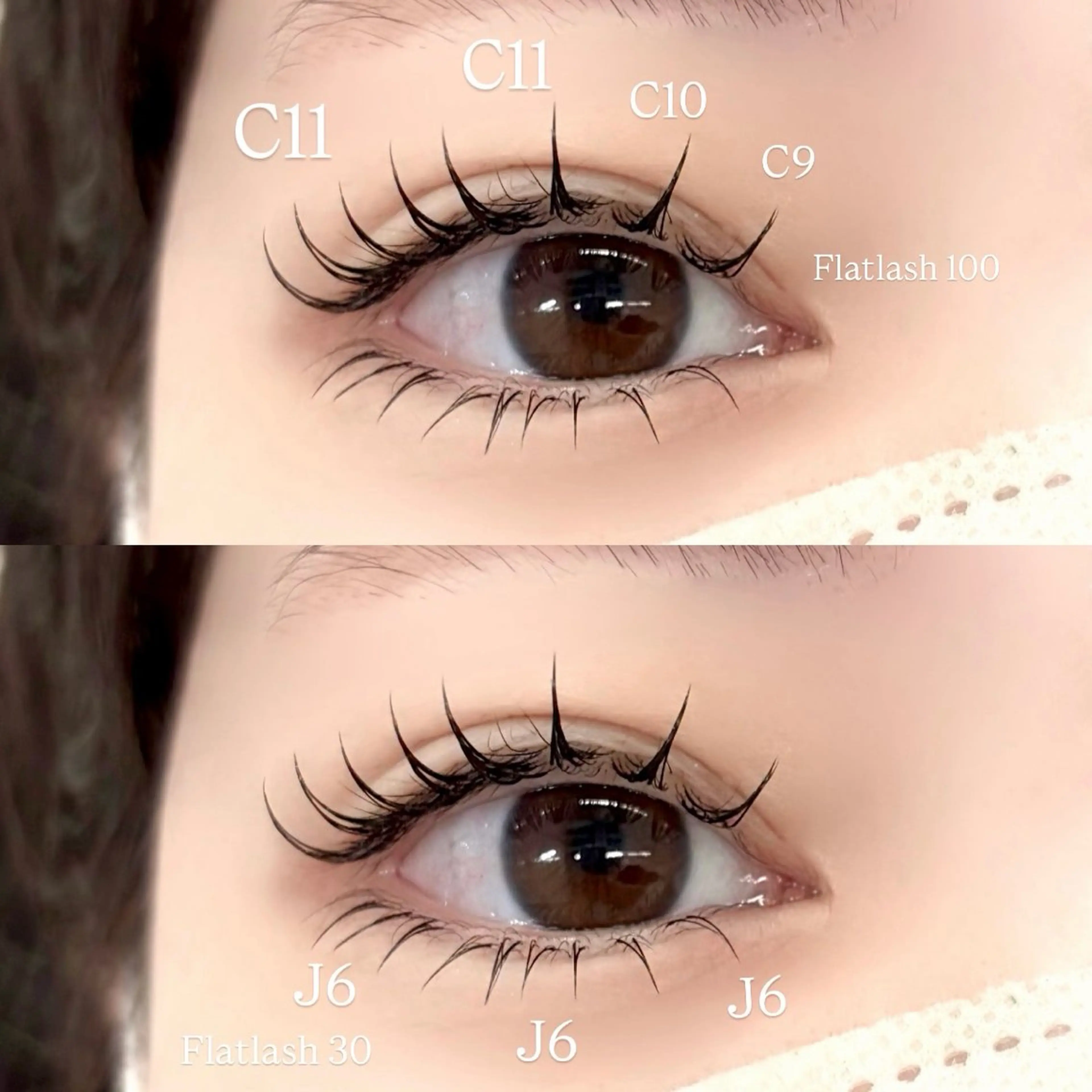 マツエク・マツパ 束感まつ毛 フラットラッシュ パリジェンヌラッシュリフト 下まつげエクステ 一重×まつ毛パーマ マツエク 横浜 *束感まつ毛* 🐰はま🐰のマツエク・マツパデザイン