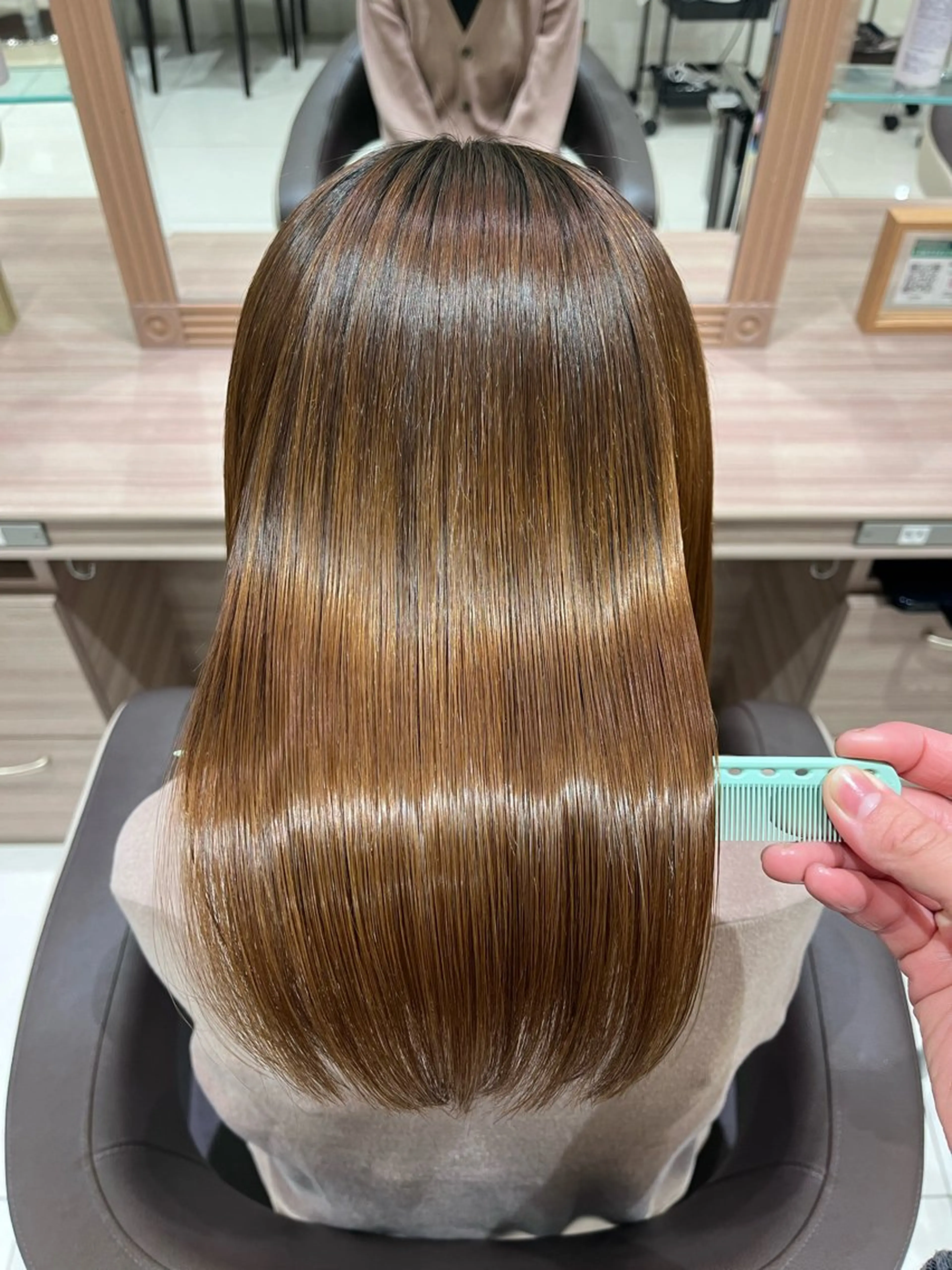 ミディアム パーマ 縮毛矯正 縮毛矯正 ❄️モデル募集中❄️ ️🫧Ｈａｒｕ🫧のヘアスタイル