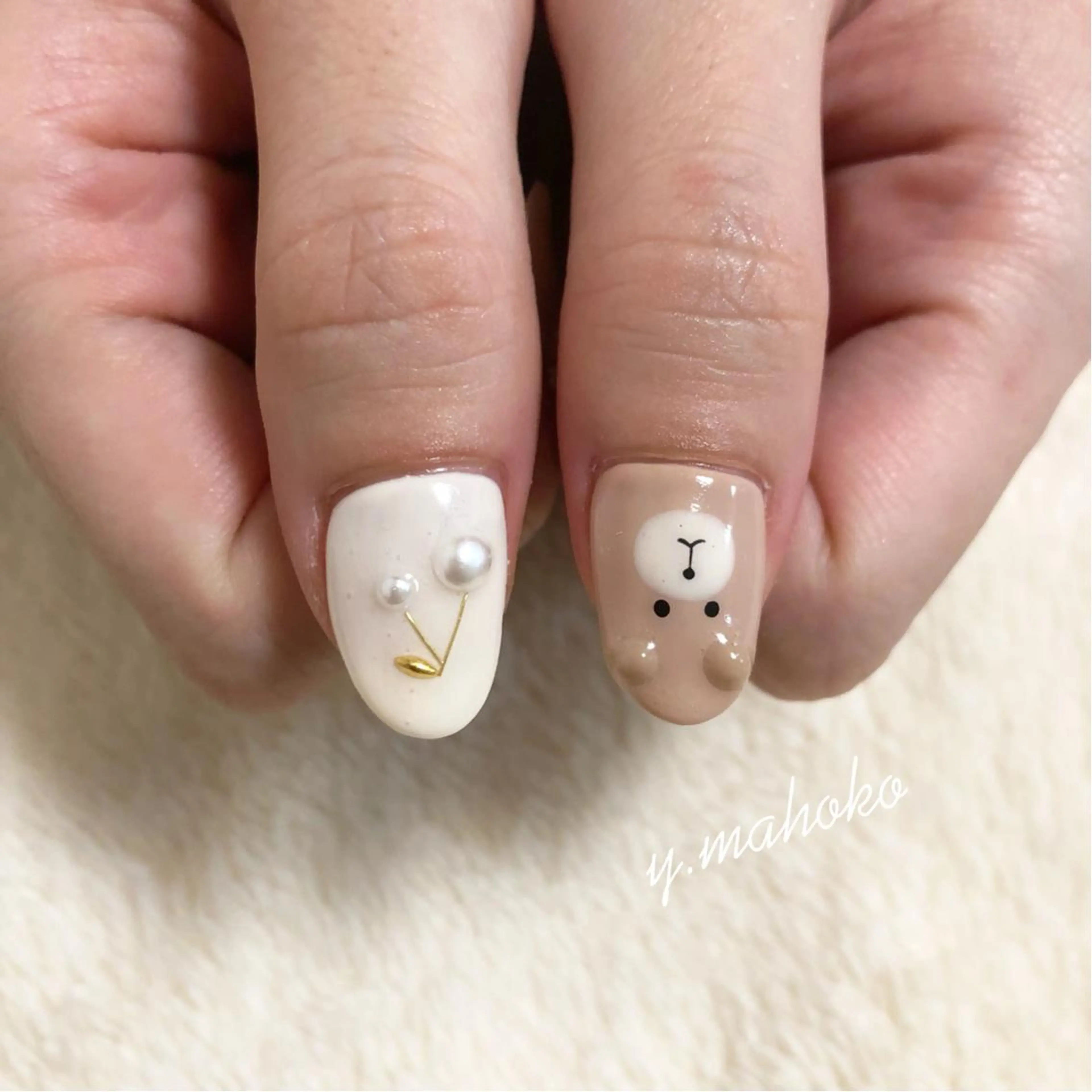 ネイル ハンドネイル She nail studio 原宿所属・パラジェル有/ スカルプ/mahoのネイルデザイン