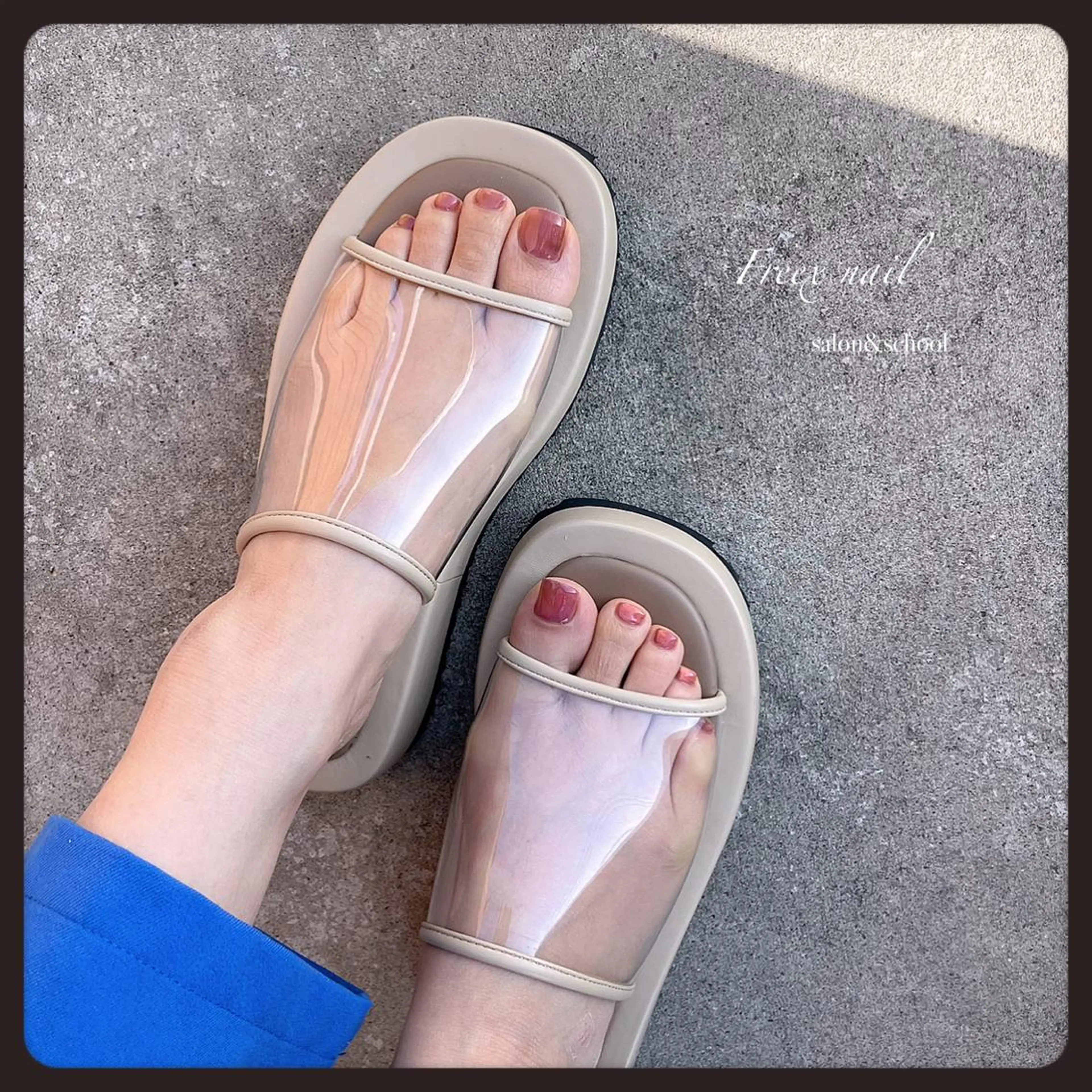 ネイル マグネットネイル フットネイル freex nail /ニュアンス/個性派のネイルデザイン