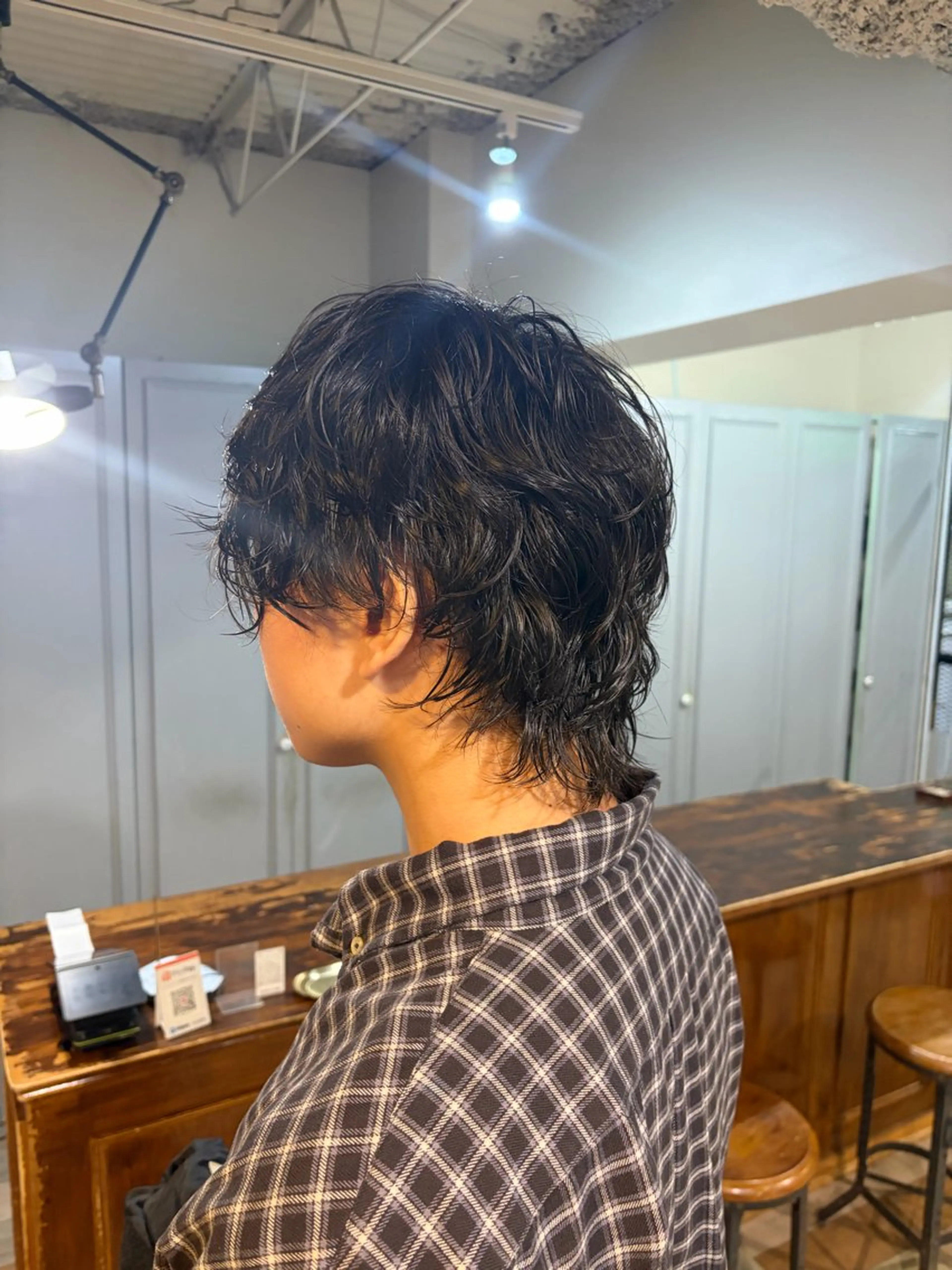 パーマ メンズ メンズパーマ メンズウルフカット ウルフカット カット パーマ 盛れるレイヤー× ウルフMari🪽のヘアスタイル