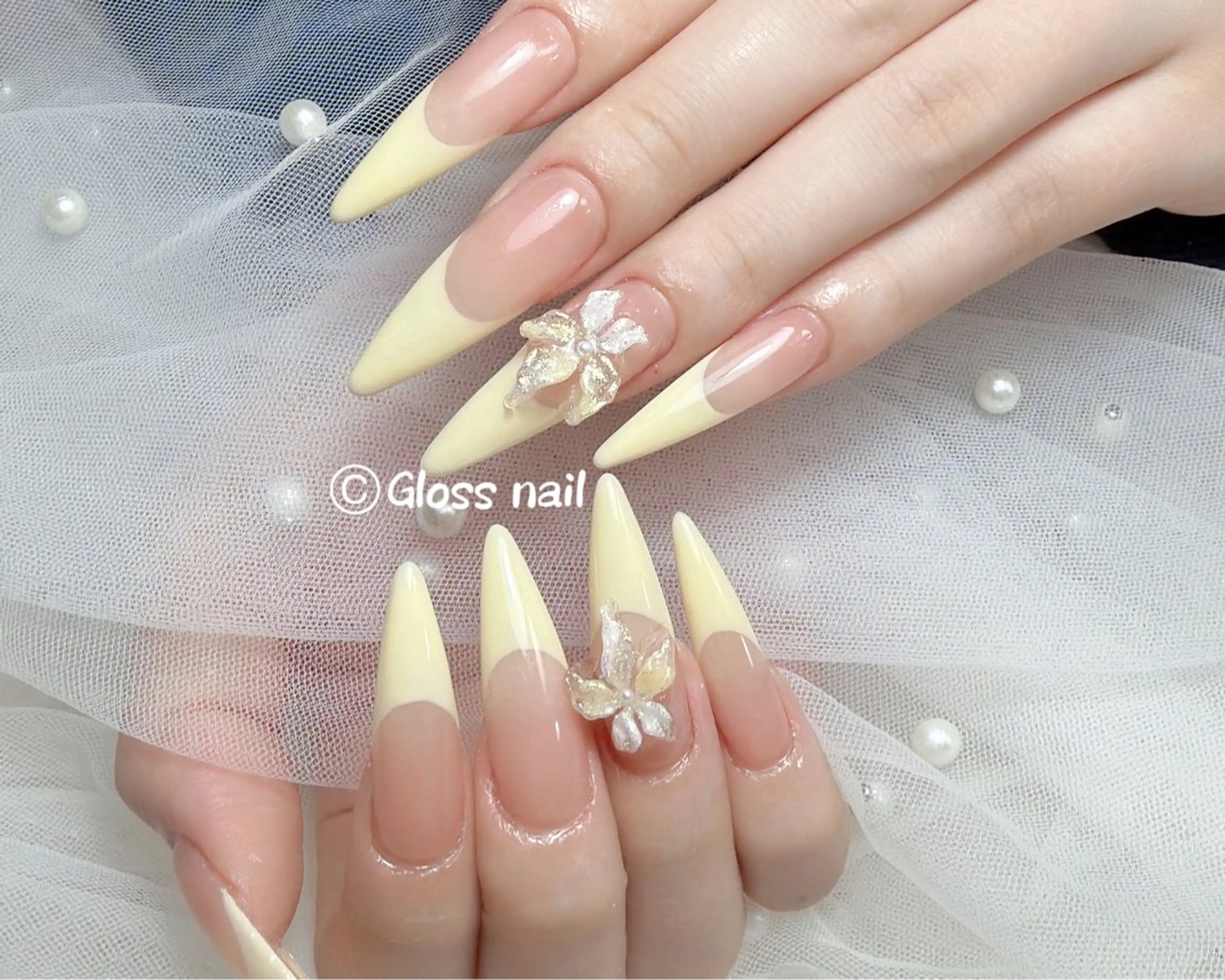 ネイル ハンドネイル Meri💅ジェル& チップ長さだし専門のネイルデザイン