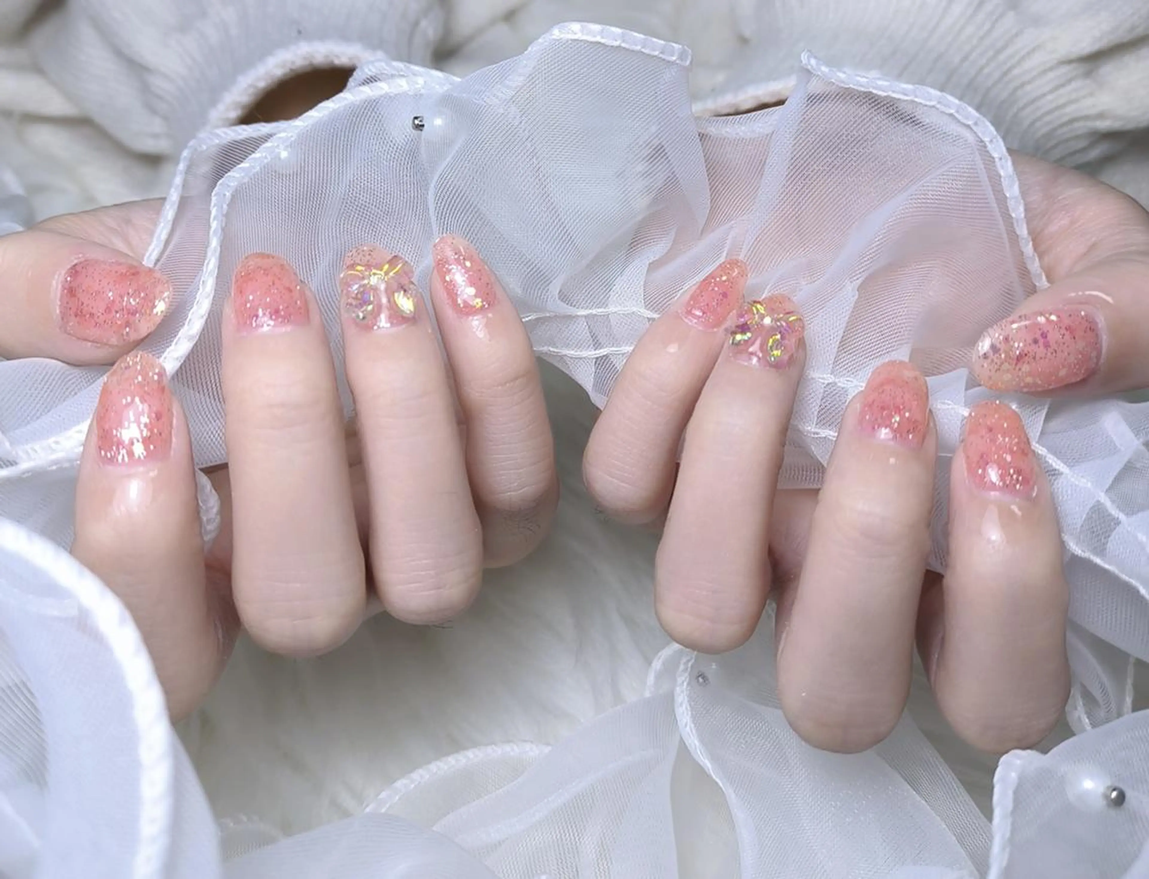 ネイル ハンドネイル Rainrain💧 パーツ豊富、やり放題のネイルデザイン