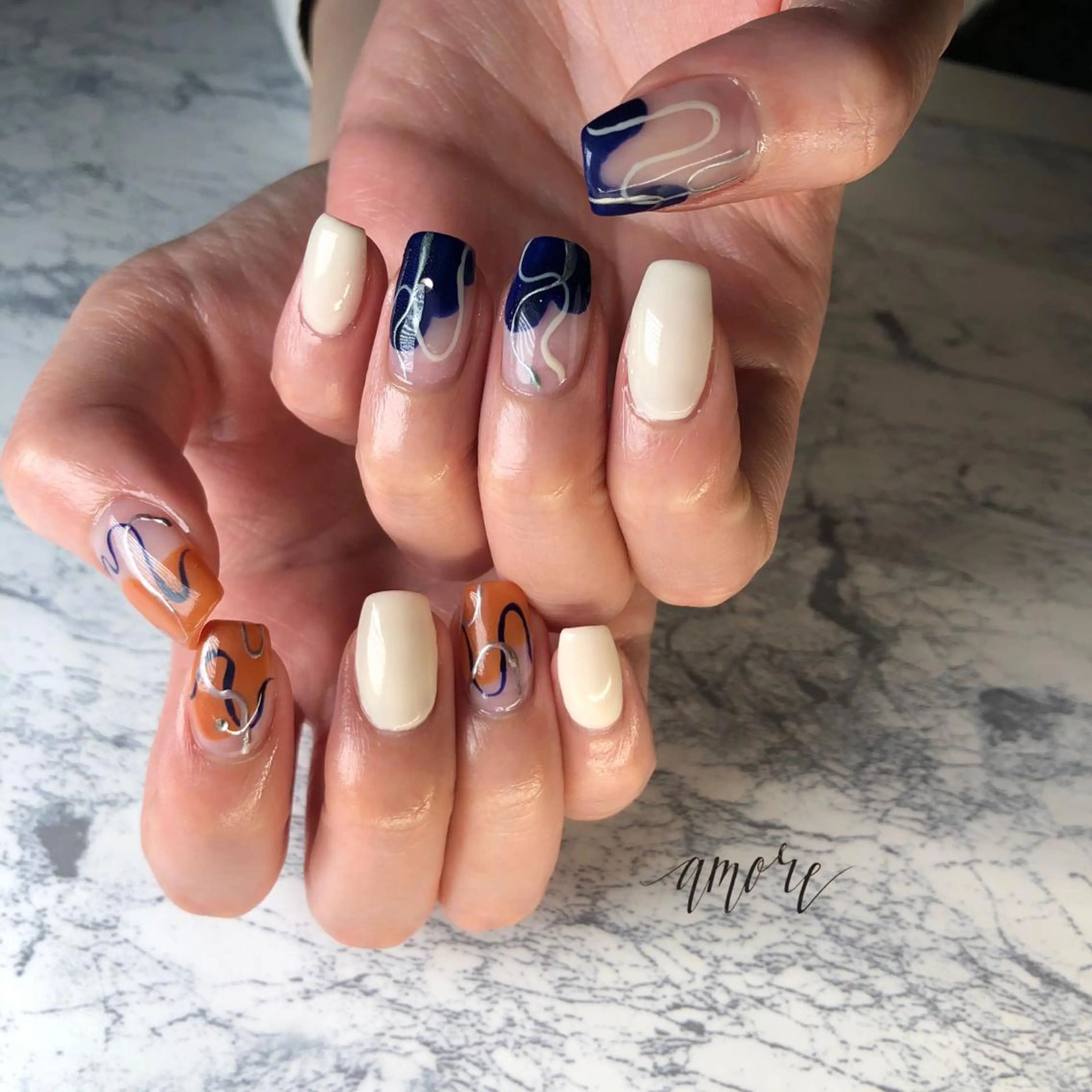 ネイル ジェルネイル 氷ネイル・うるうるネイル マグネットネイル ミラーネイル ニュアンスネイル You kyehwaのネイルデザイン