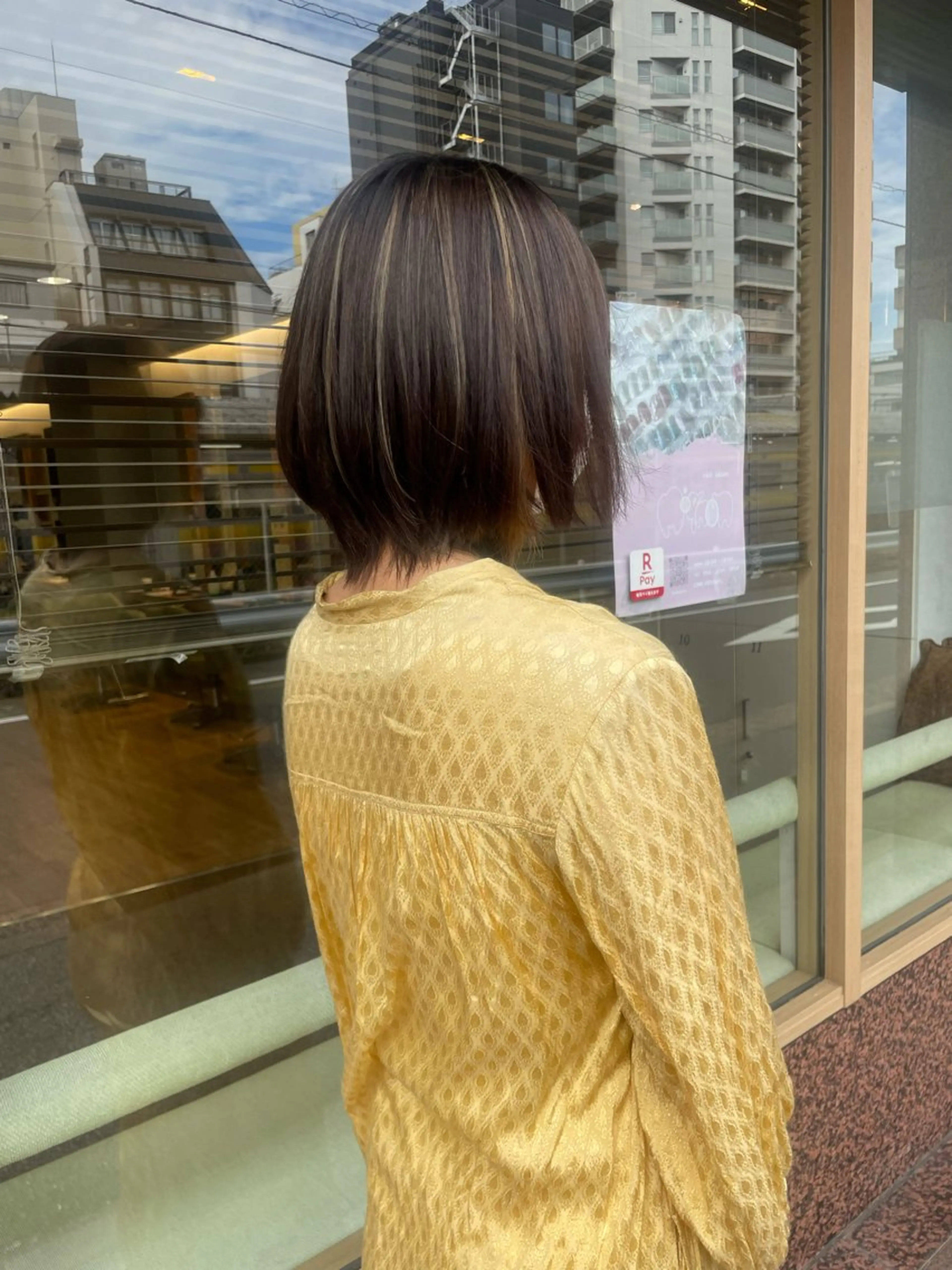 ミディアム カラー ハイライトカラー ハイライト ヘアカラー 髪質改善/Bloss om🌷高橋沙衣のヘアスタイル