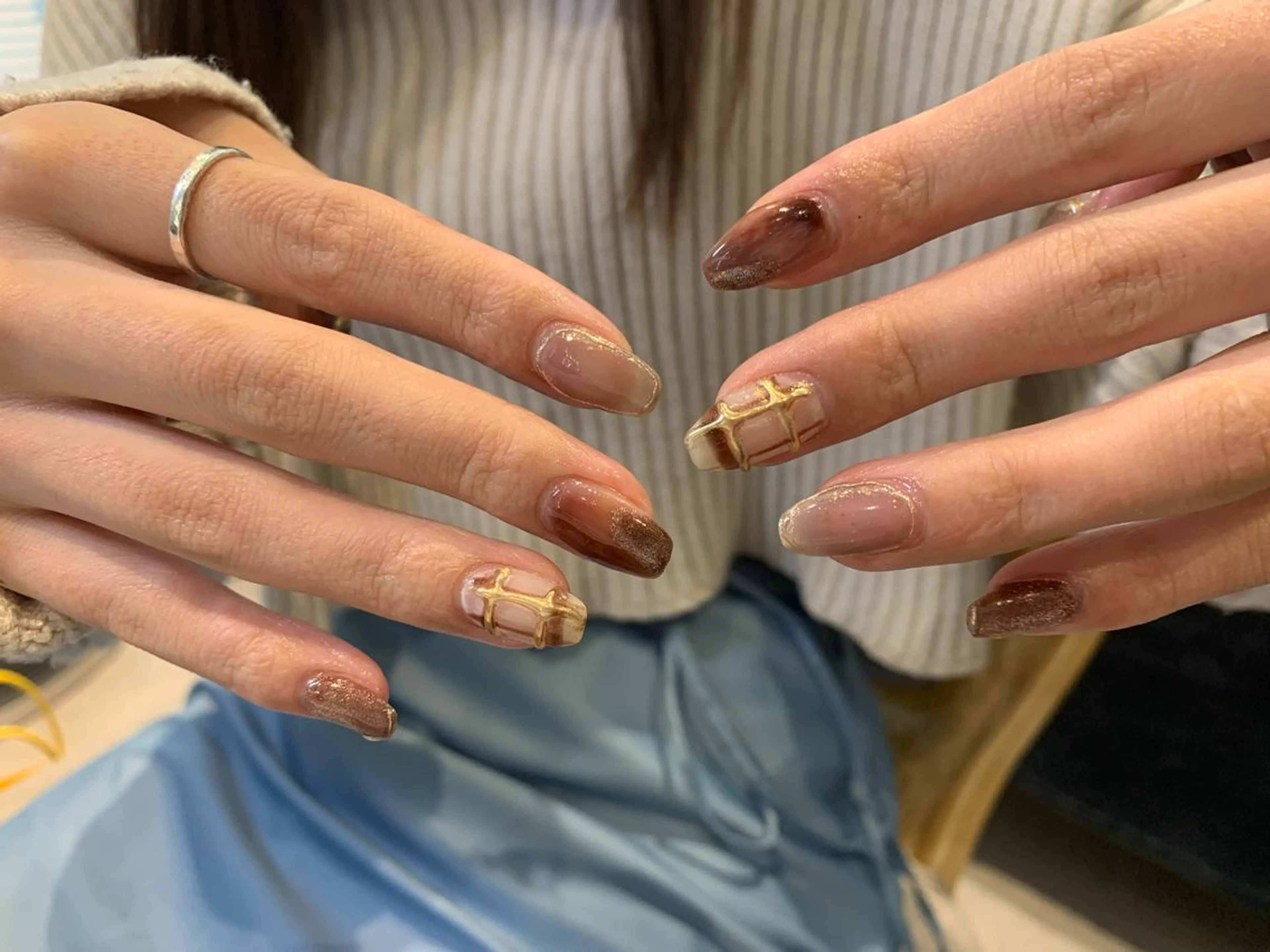 ネイル 持ち込み マキノ ユイのネイルデザイン