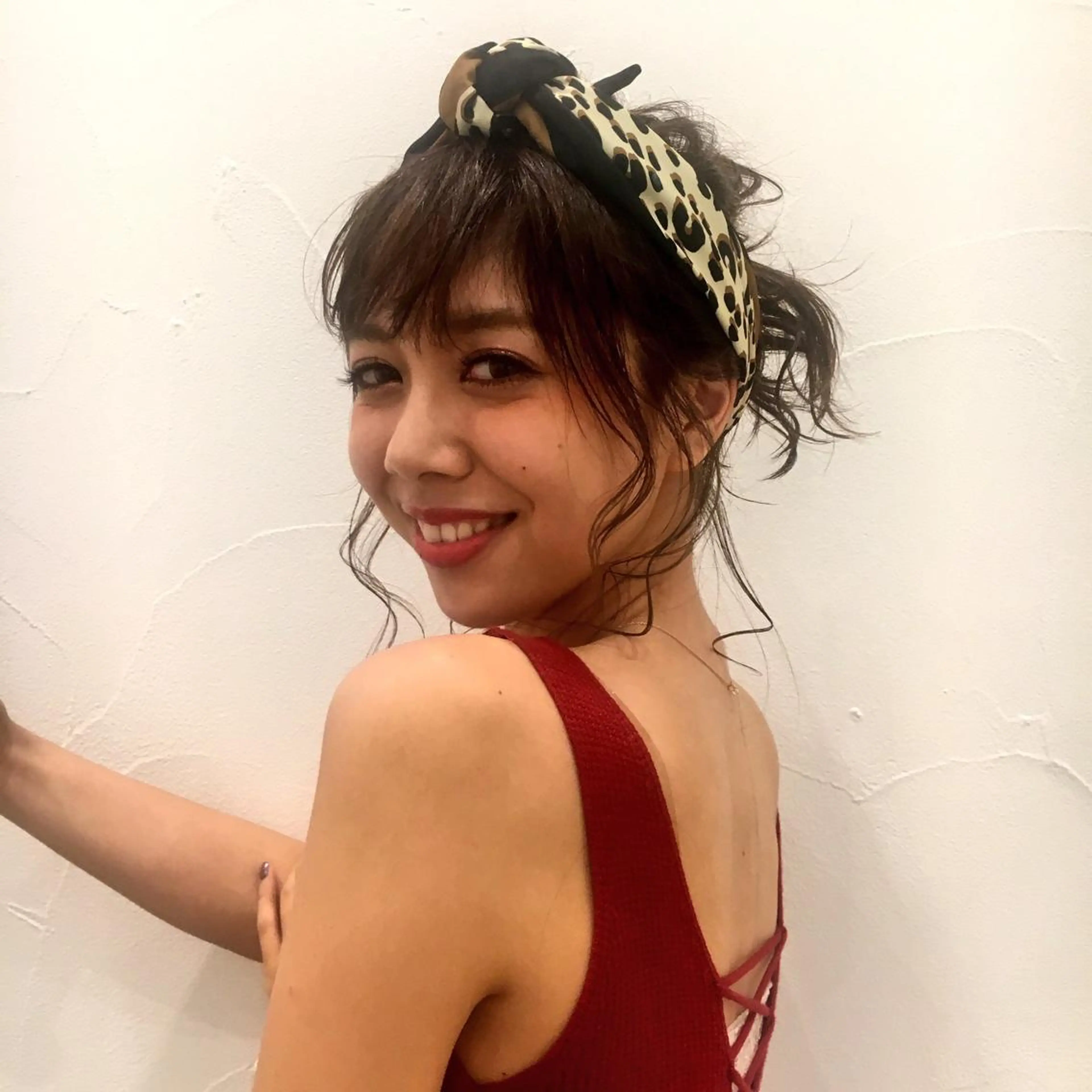 セミロング カラー ヘアアレンジ ミドウチ アヤカのヘアスタイル