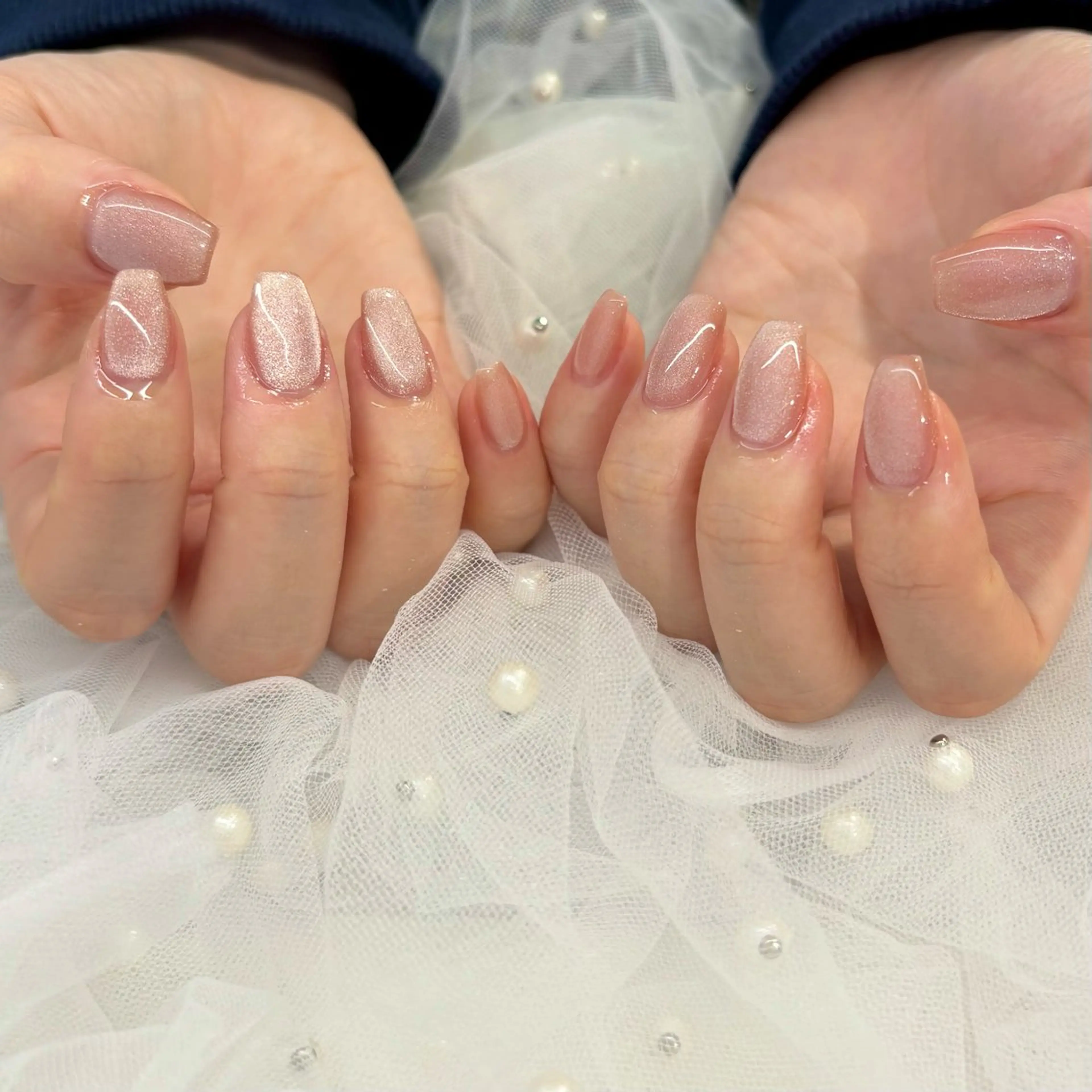 ネイル ピンク ハンドネイル 荒巻 めいのネイルデザイン