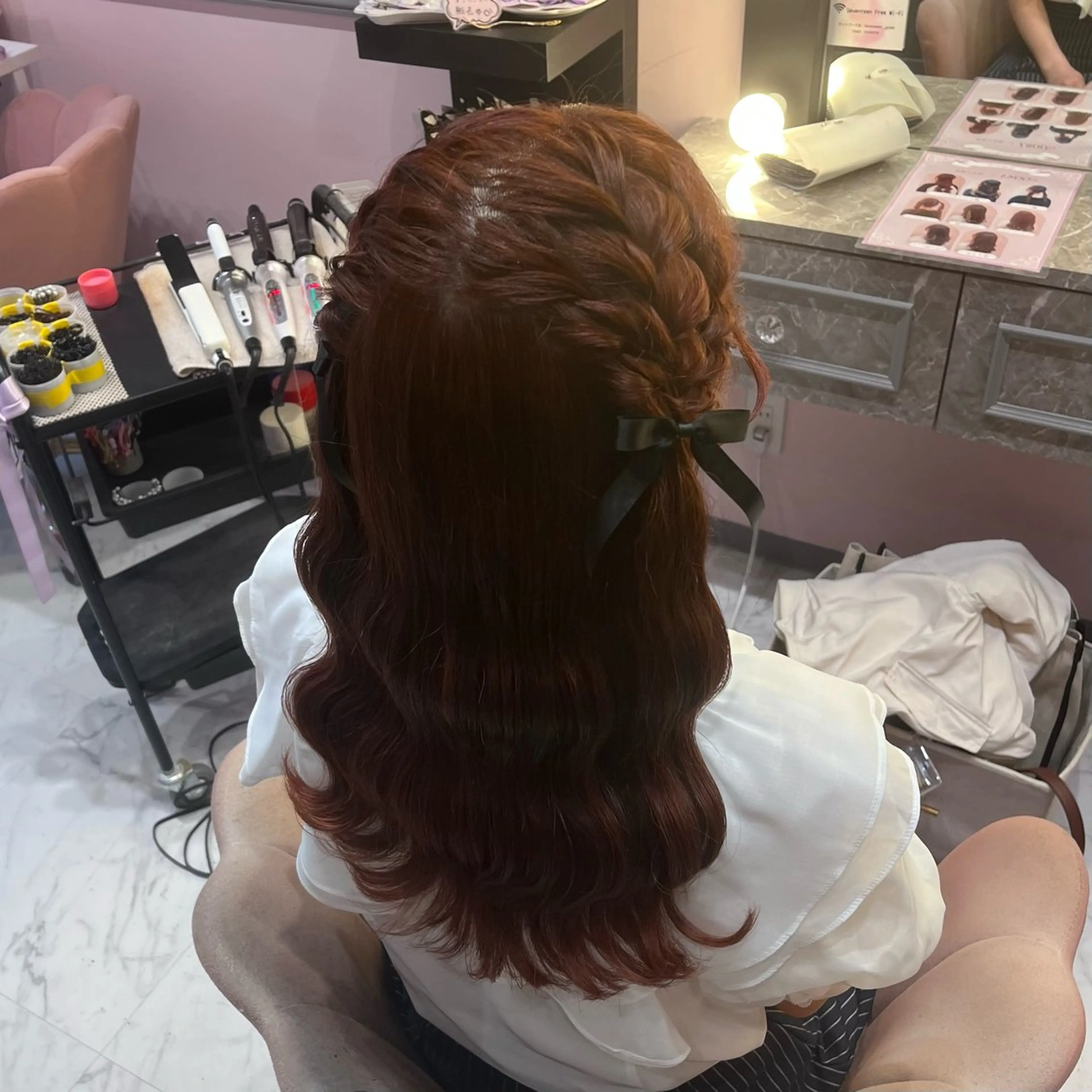 セミロング ヘアアレンジ ヘアセット MILD by 17 秋葉原 ‪♡みづき♡のヘアスタイル