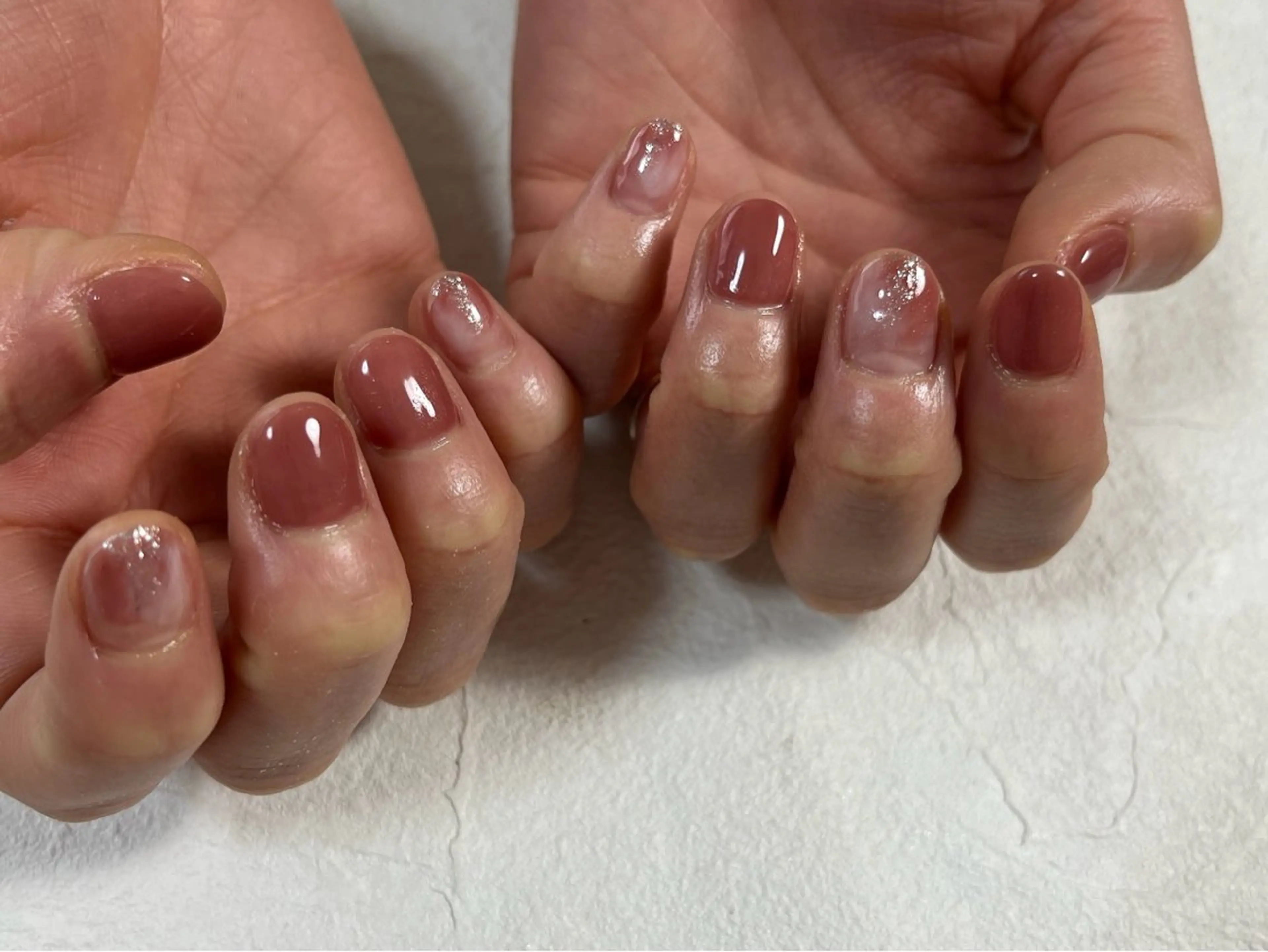 ネイル オーロラネイル フラワーネイル フットネイル フレンチネイル ジェルネイル ハンドネイル kiki nail たまプラーザのネイルデザイン