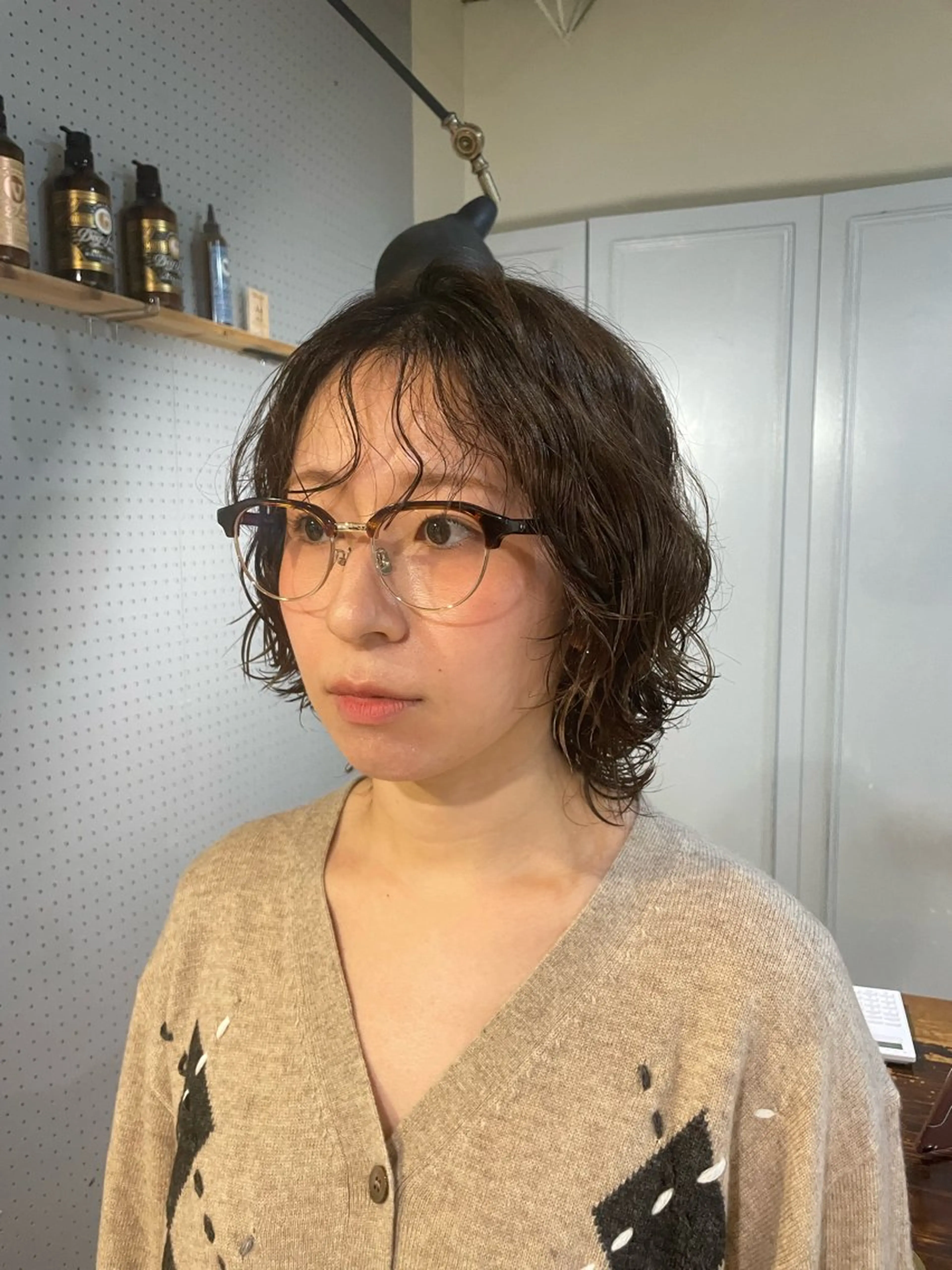 ミディアム パーマ カット パーマ 🤩噂のMr.髪ポジ ティブ®️yu🤩のヘアスタイル