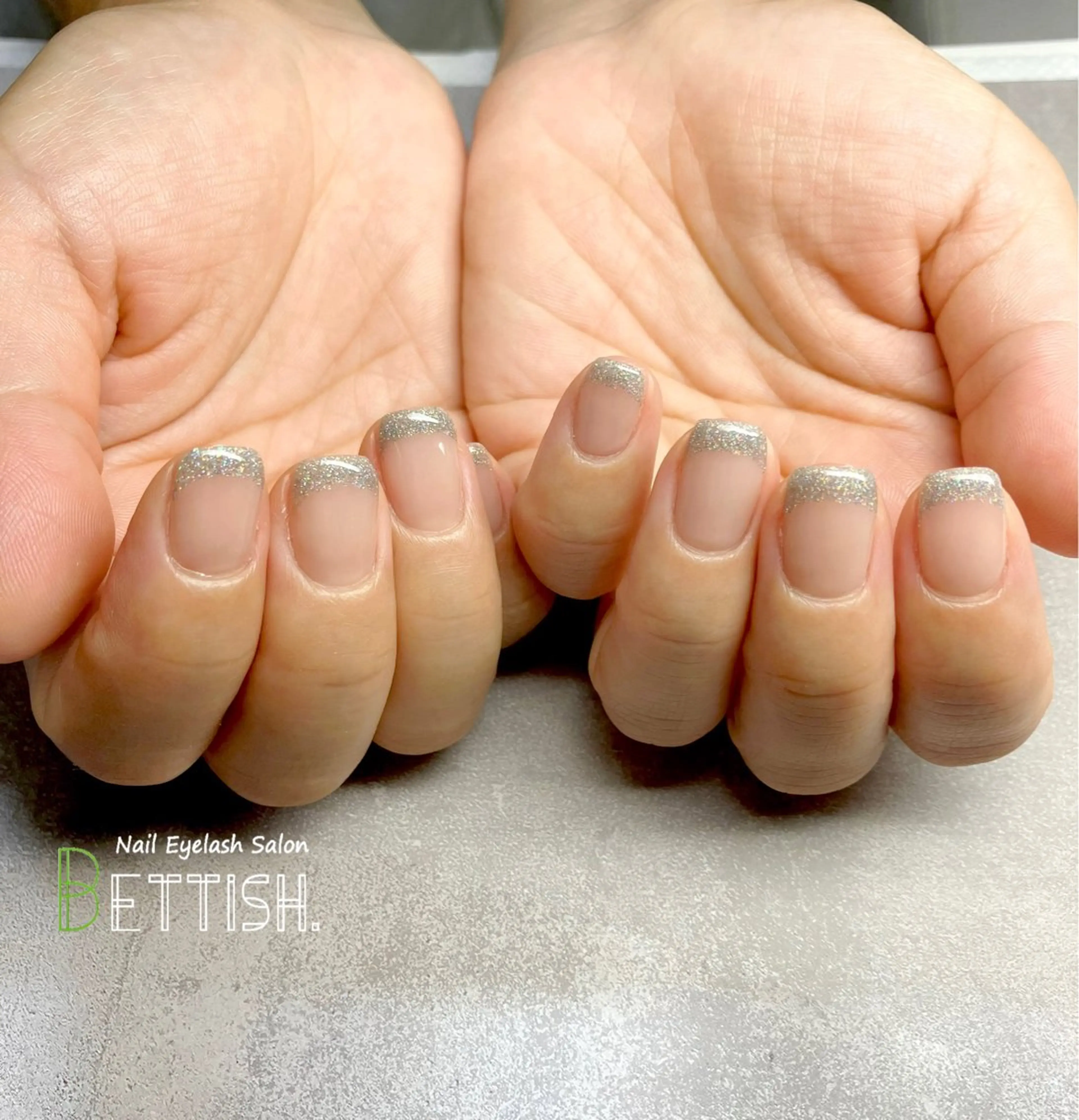 ネイル フレンチネイル ラメ(グリッター) BETTISH. KUMIKO☺︎︎のネイルデザイン
