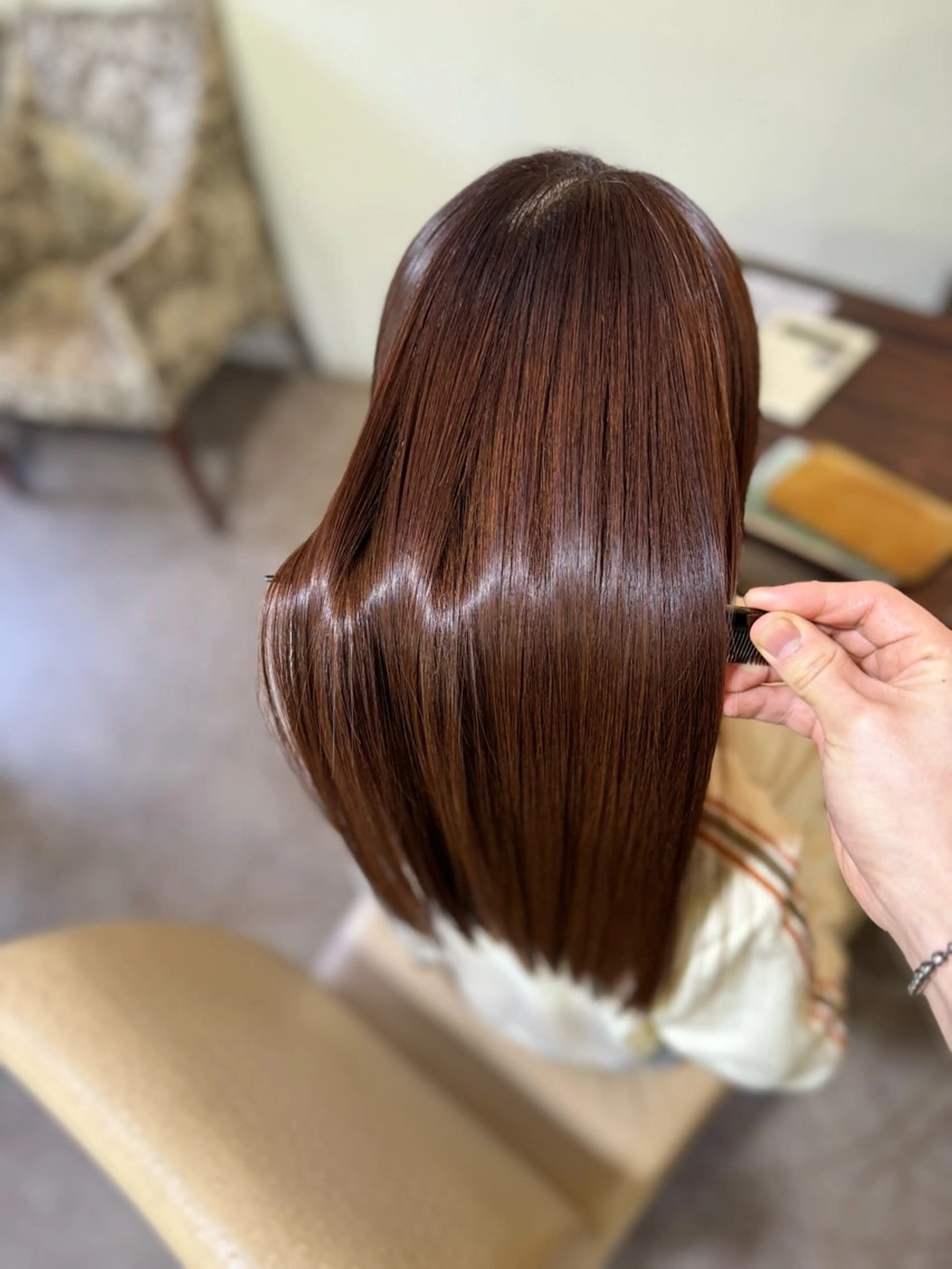 ロング 髪質改善 山﨑 将弥のヘアスタイル