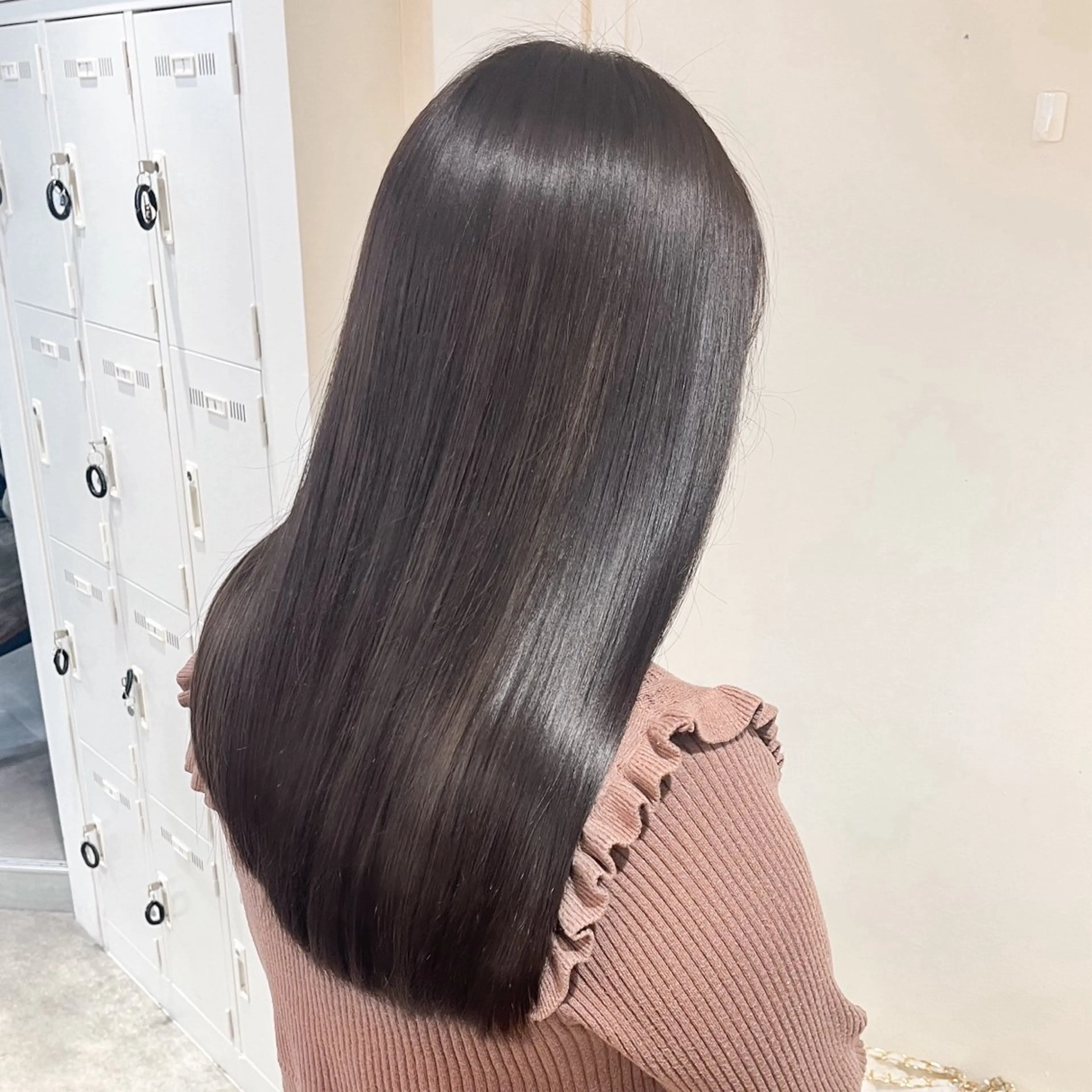 ロング 髪質改善 縮毛矯正 カット ヘアカラー 縮毛矯正 トリートメント 韓国ヘア/ 髪質改善特化谷名勇輝のヘアスタイル