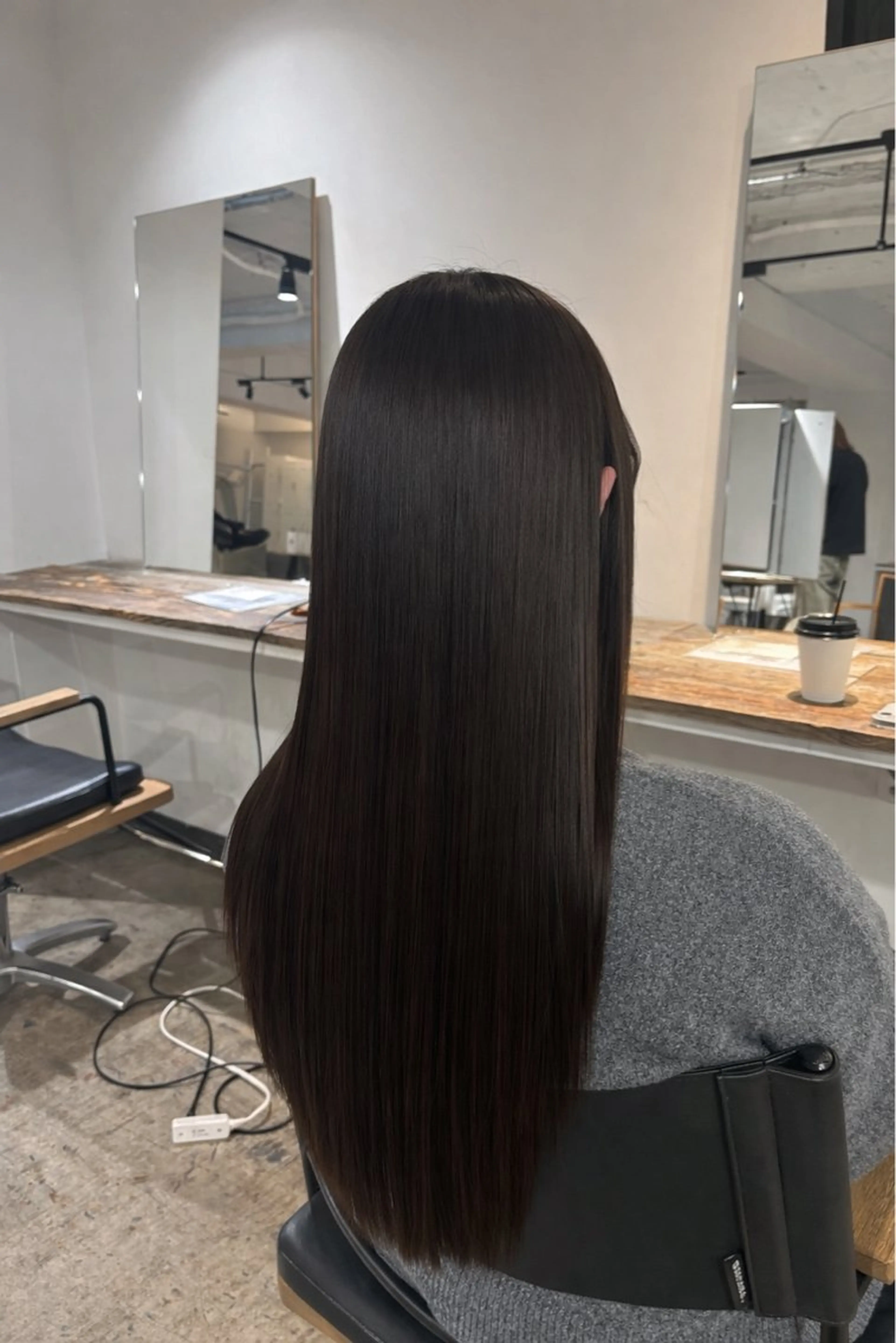 ロング カラー 黒髪 ブリーチ ブルーカラー ブルーブラック 透明感カラー ヘアカラー トリートメント 🌼ブリーチ/個性派 ヘアセットMei🌼のヘアスタイル