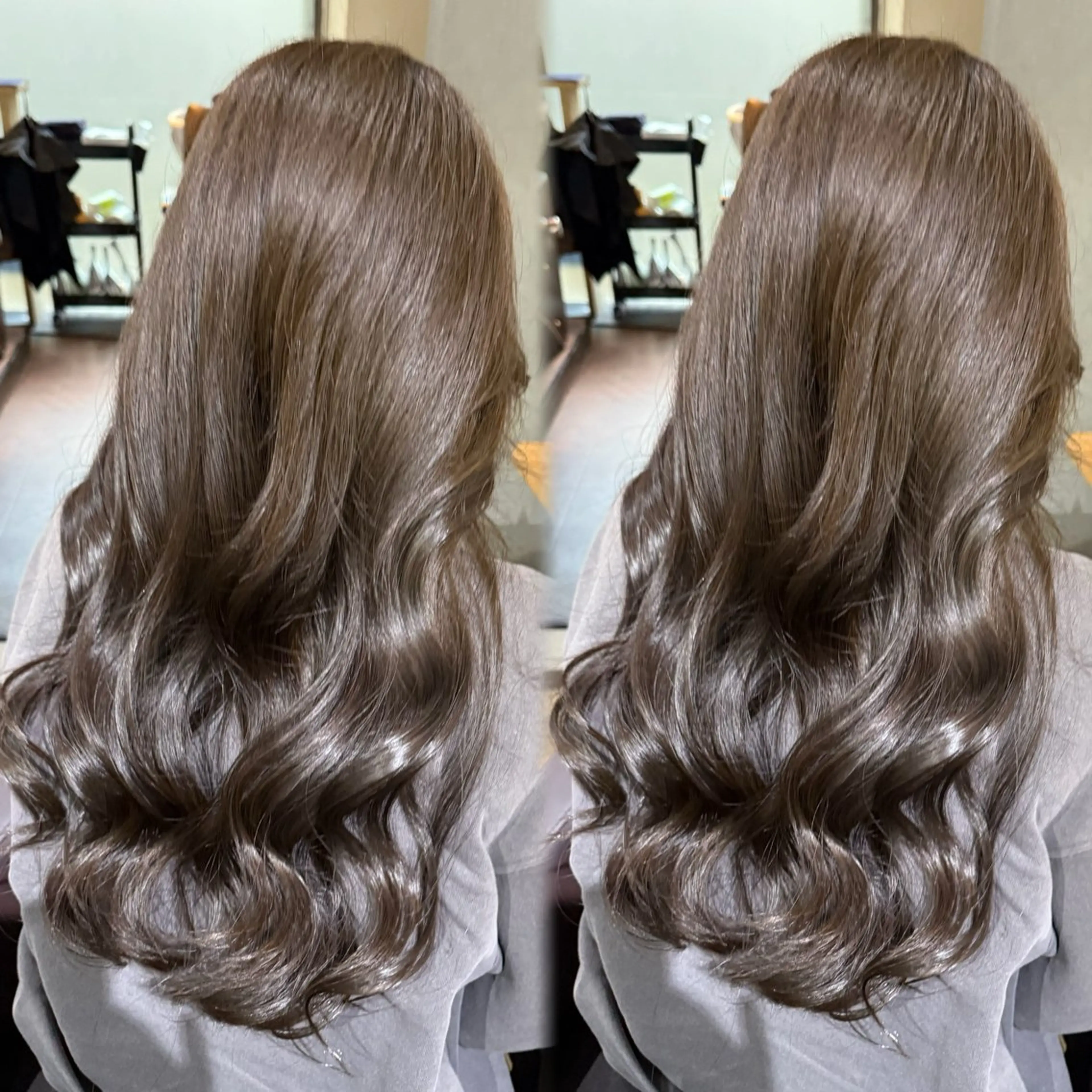 ロング カラー ヘアカラー トリートメント ⠀ 流菜のヘアスタイル