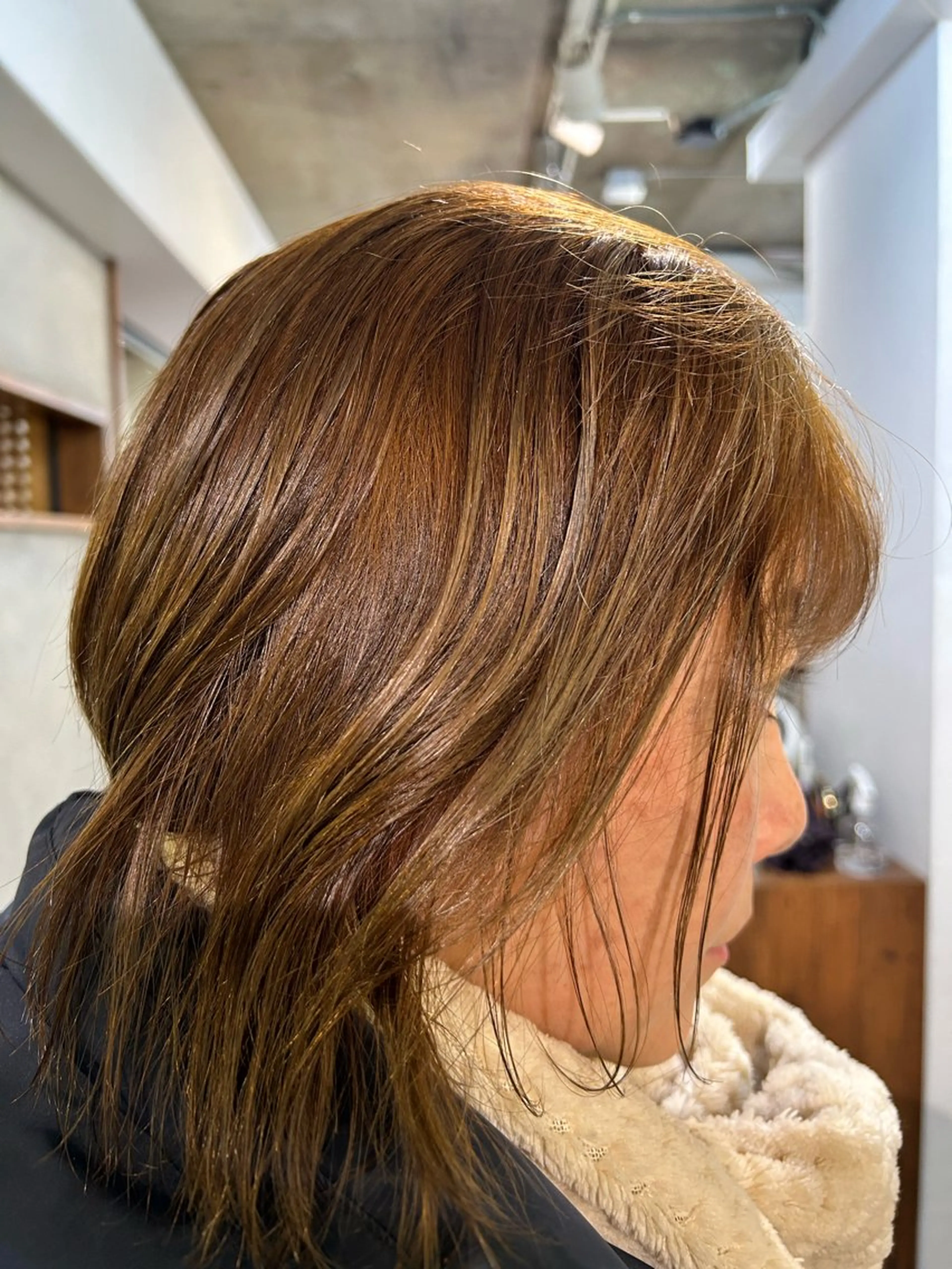 ミディアム 田辺 優志のヘアスタイル