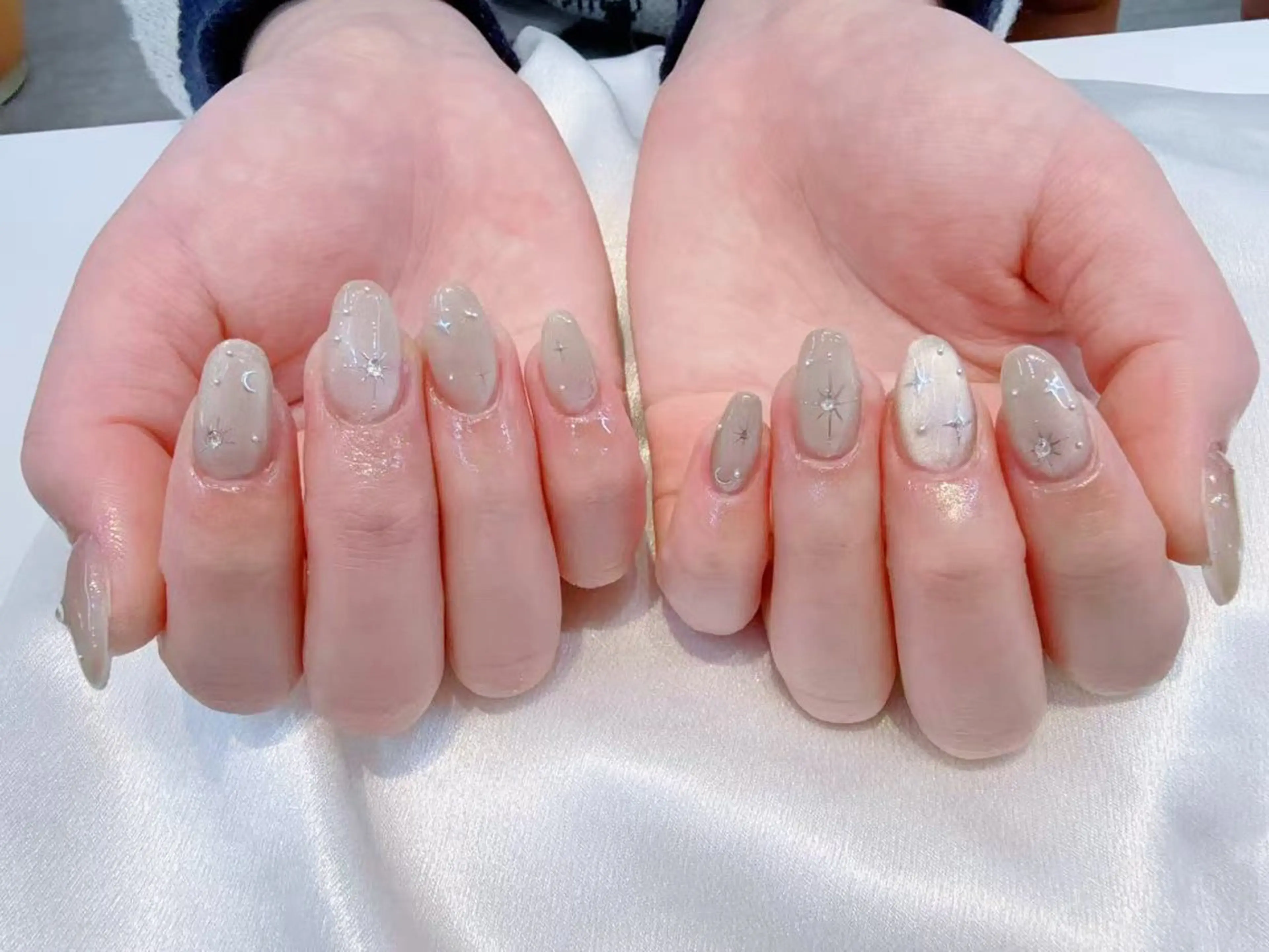 ネイル アートネイル チークネイル 長さ出し フットネイル ジェルネイル ラッキーネイルサロン西川口東口店所属・山田 由奈のネイルデザイン