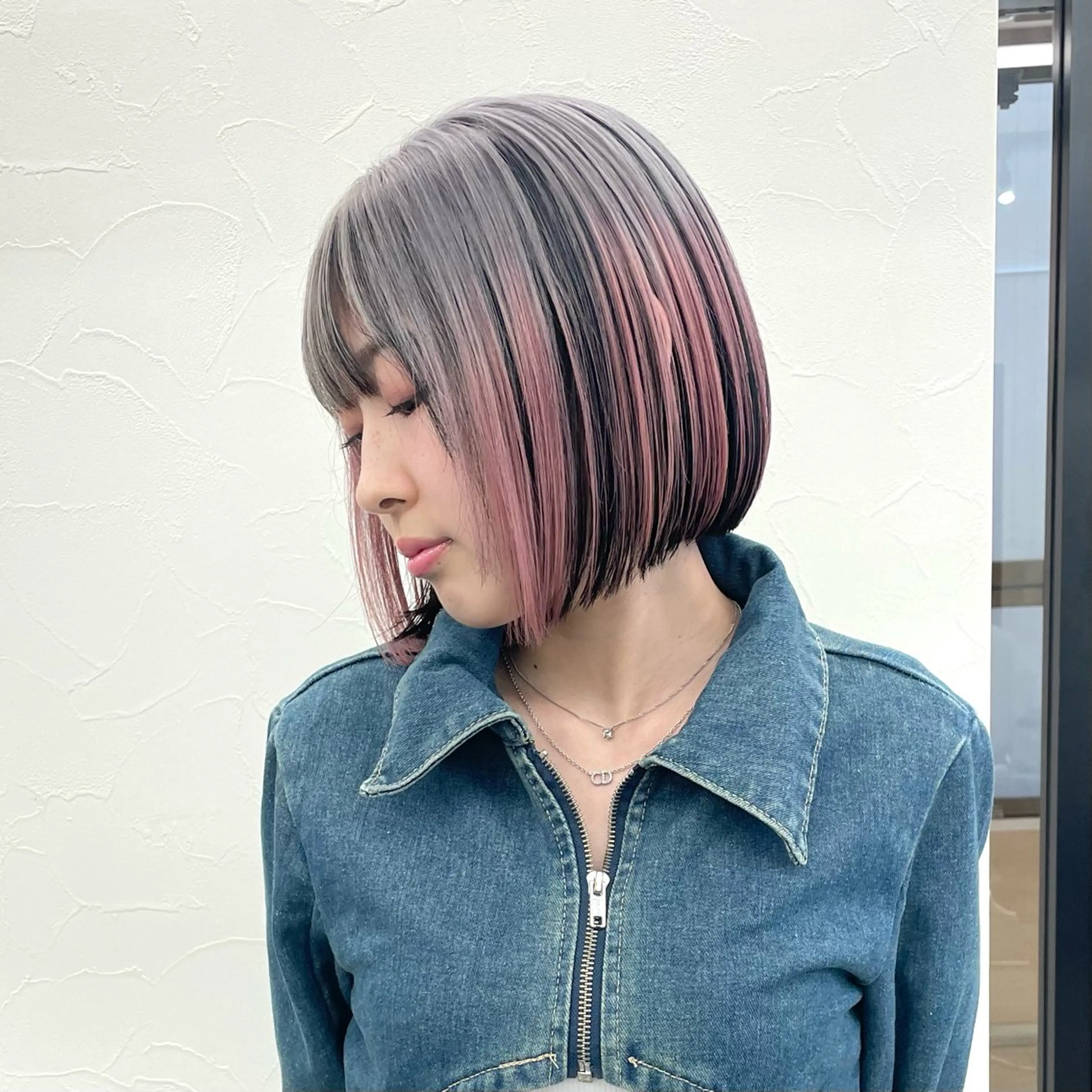 ショート カラー エクステ/大人可愛い カラー🩷RINAのヘアスタイル