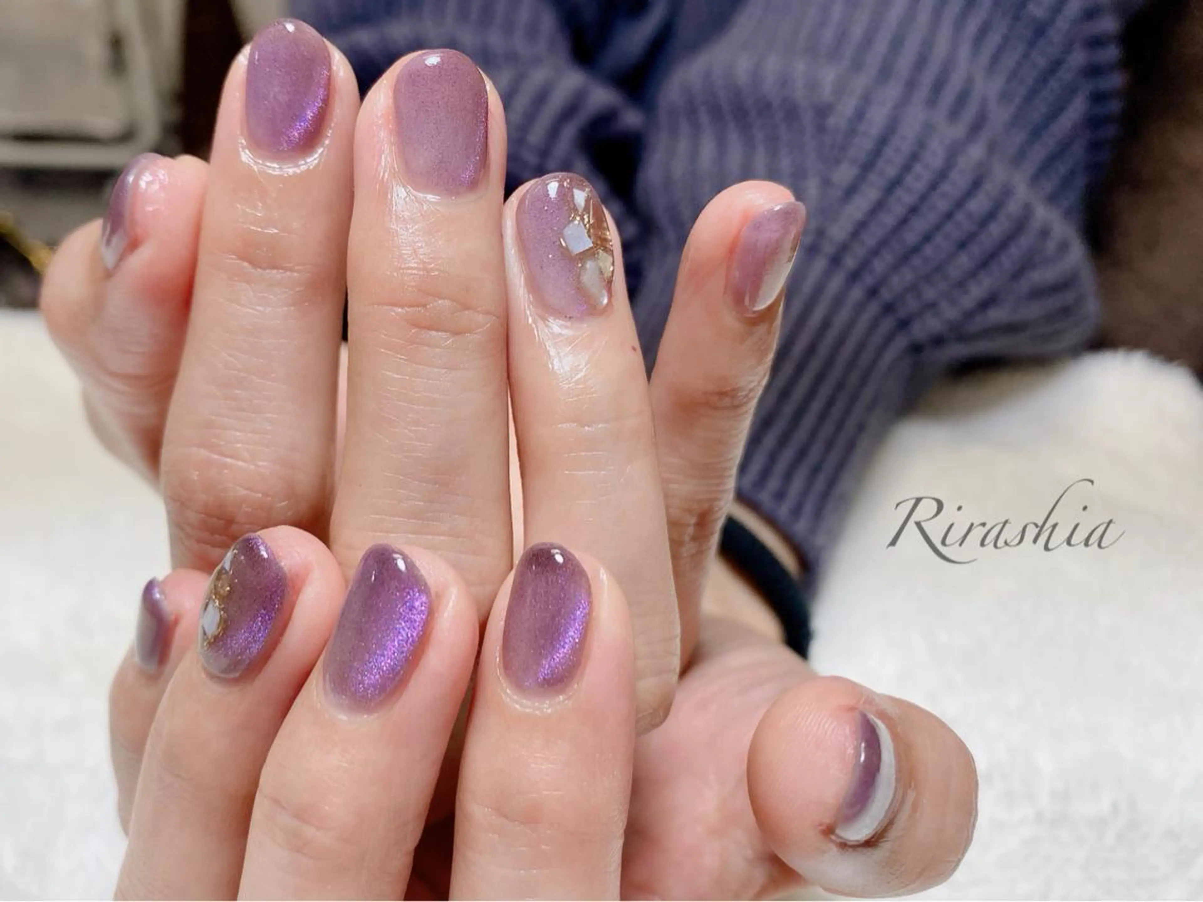 ネイル アートネイル ミラーネイル ハンドスパ｜ネイル Rirashaのネイルデザイン