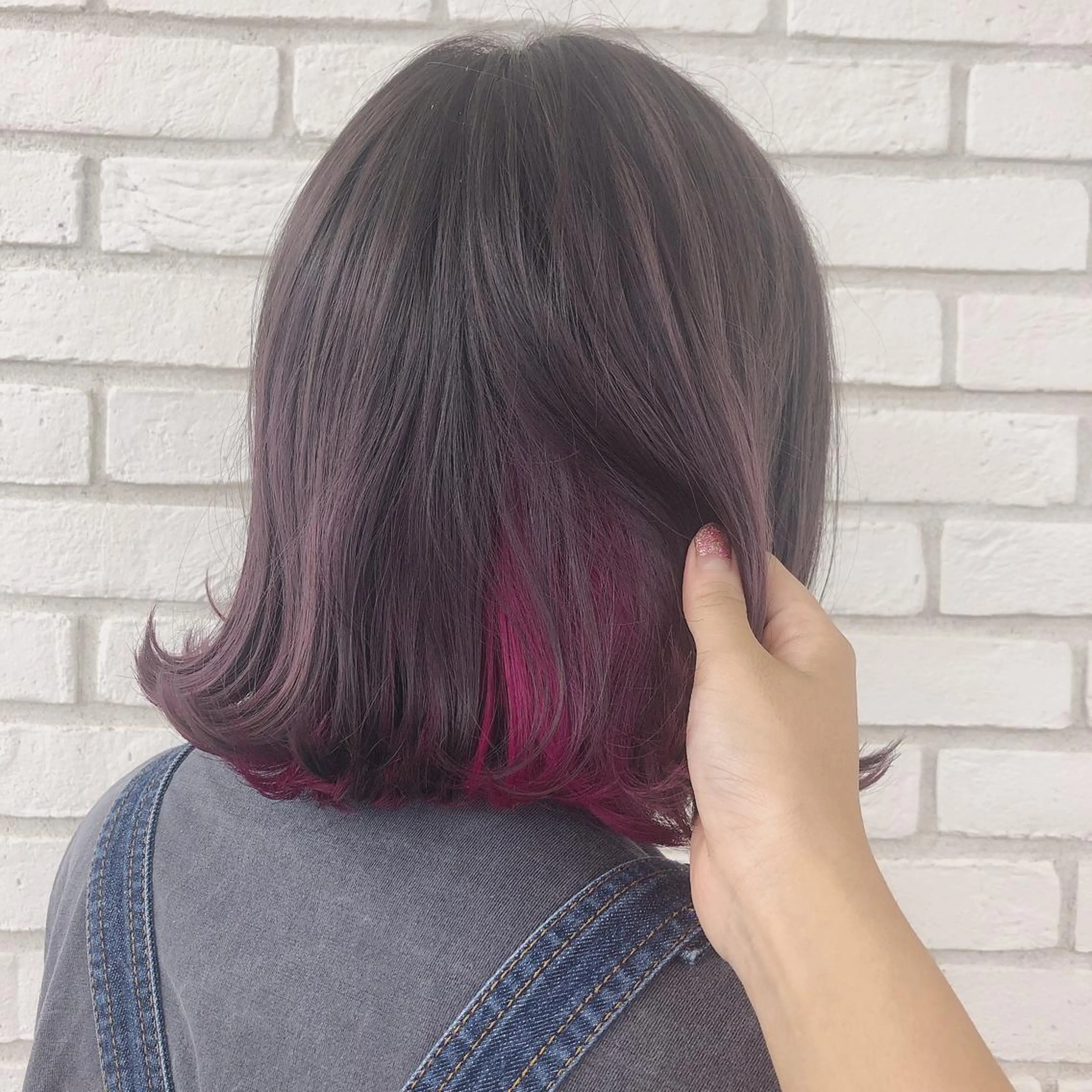ミディアム カラー ヘアカラー 🫧透明感カラー🫧 美髪矯正🫧チサトのヘアスタイル