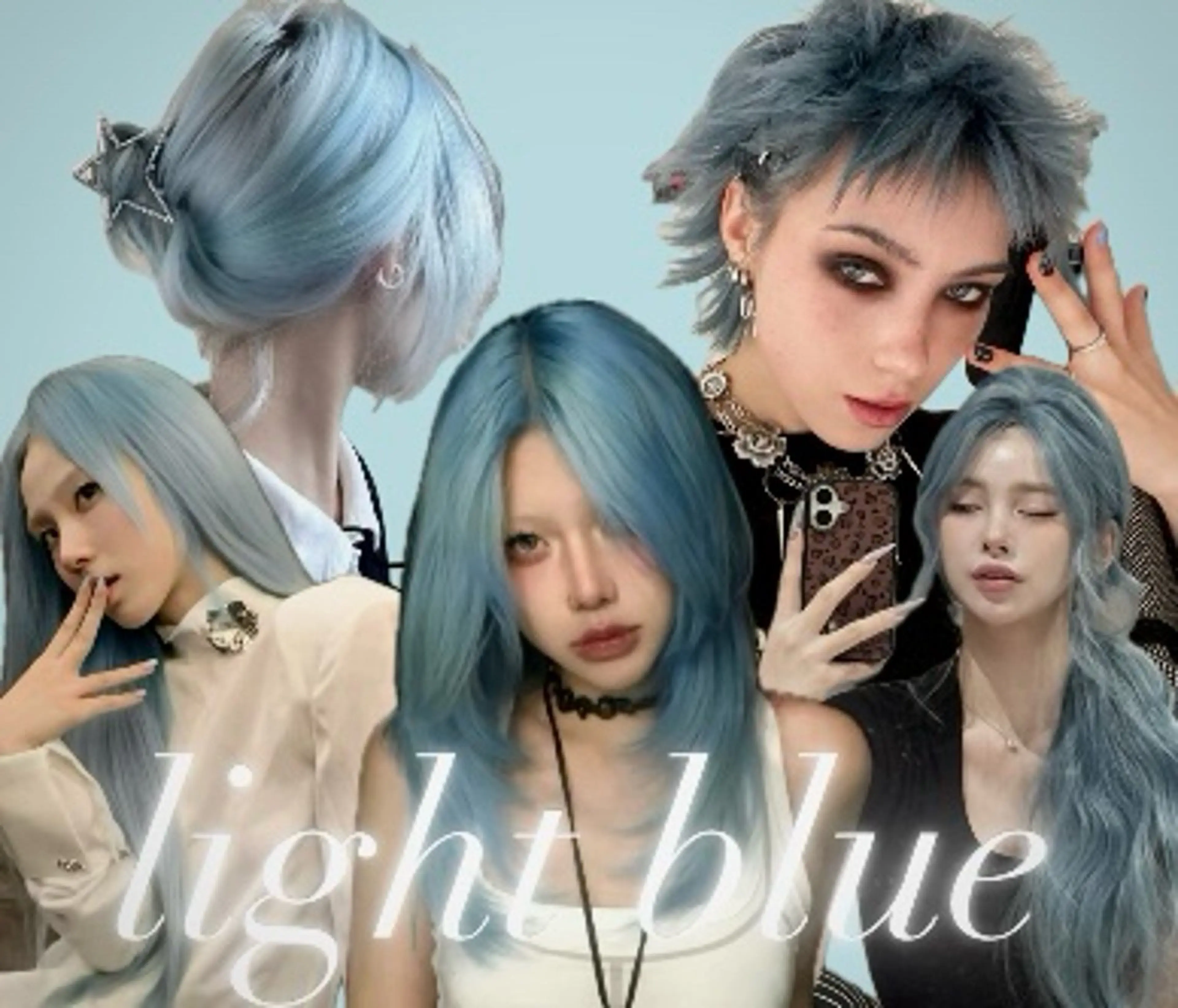 カラー メンズ メンズブリーチ ブリーチ ブルーカラー 透明感カラー ヘアカラー ブリーチカラー/ 透明感カラー/竜希のヘアスタイル