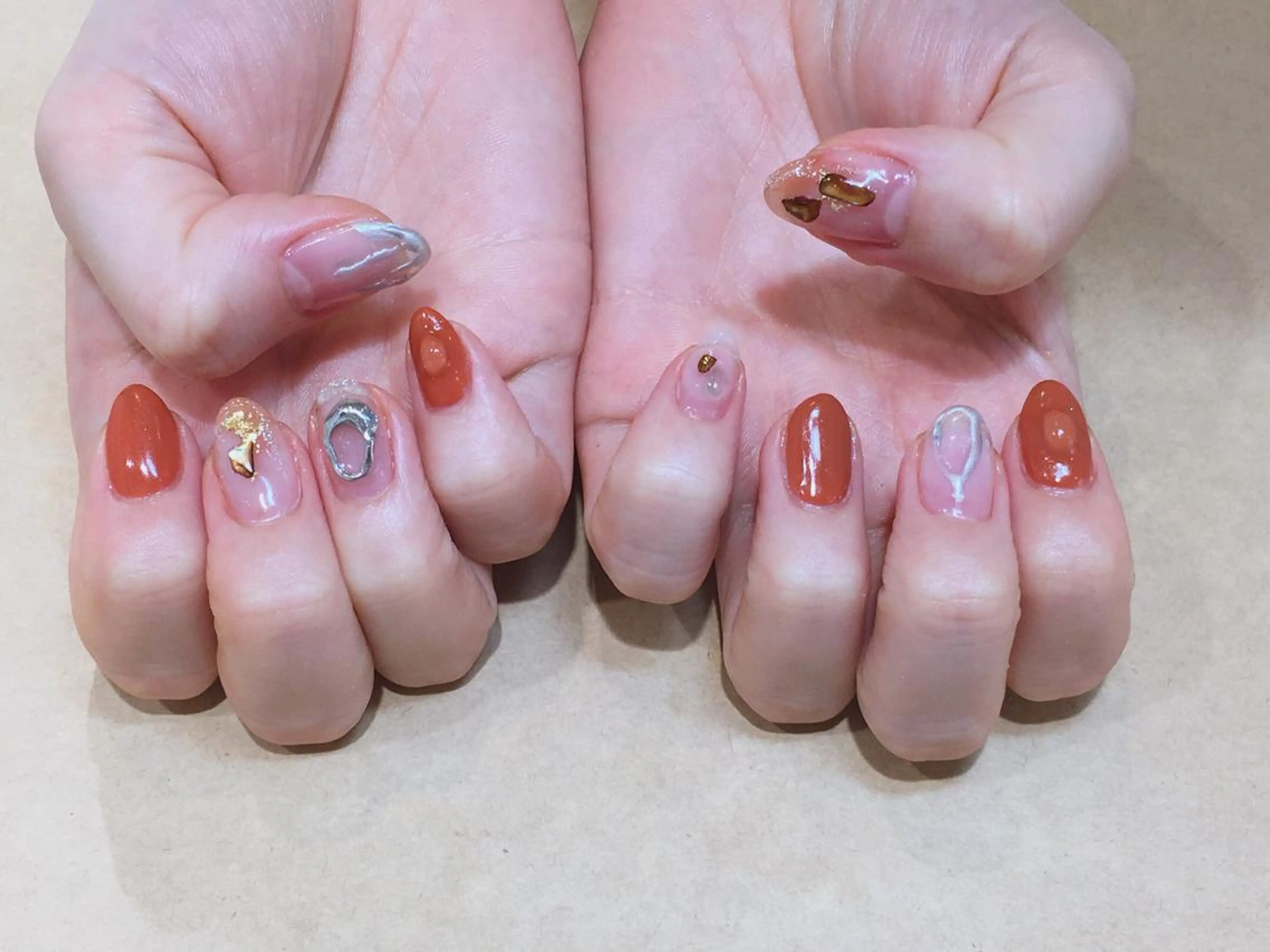 ネイル アートネイル ニュアンスネイル JurerEye☆ Marikoのネイルデザイン