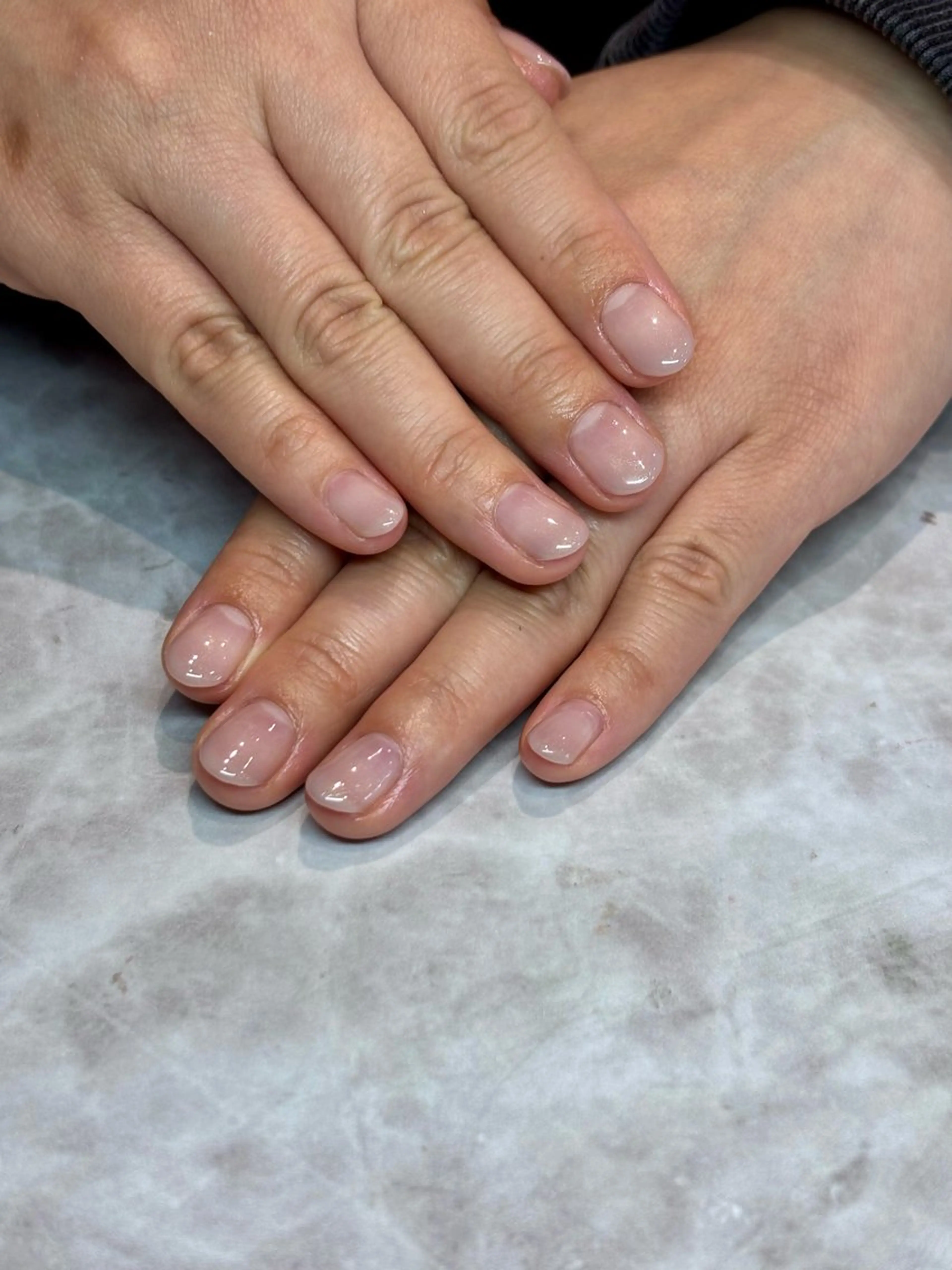 ネイル グラデーション ワンカラーネイル 佐藤 咲のネイルデザイン