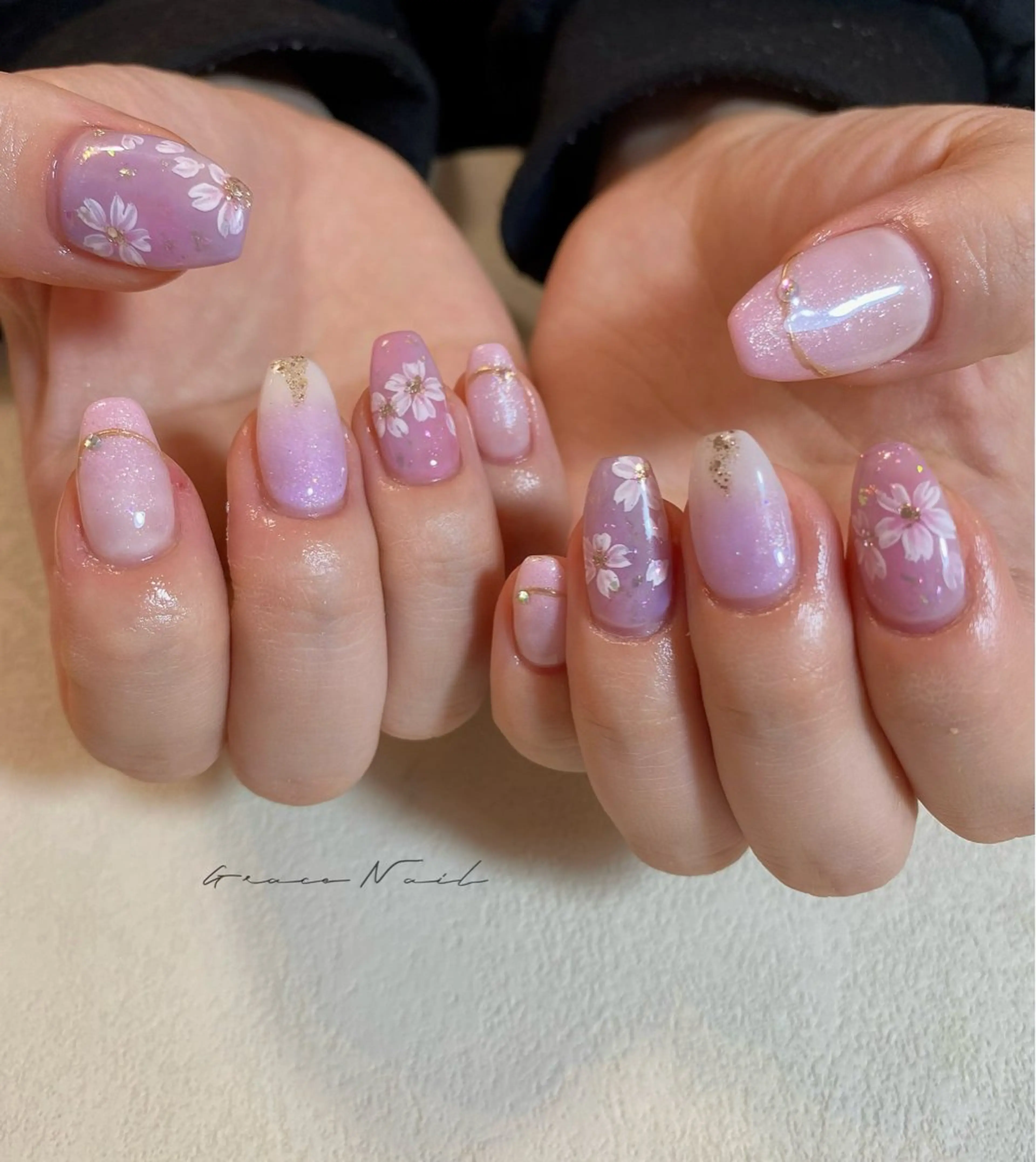 ネイル ハンドネイル ☆*。Grace Nail。*☆のネイルデザイン