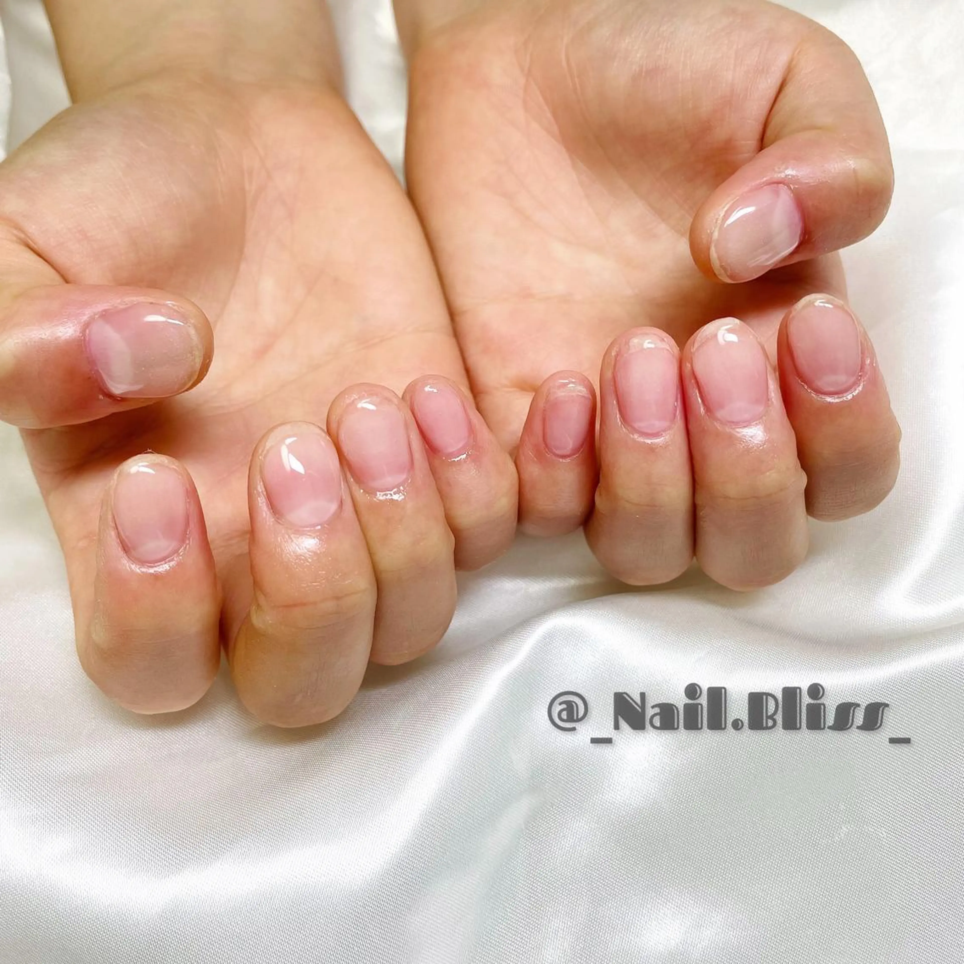 ネイル クリアネイル ジェルネイル ハードジェル ハンドネイル NAIL BLISSのネイルデザイン