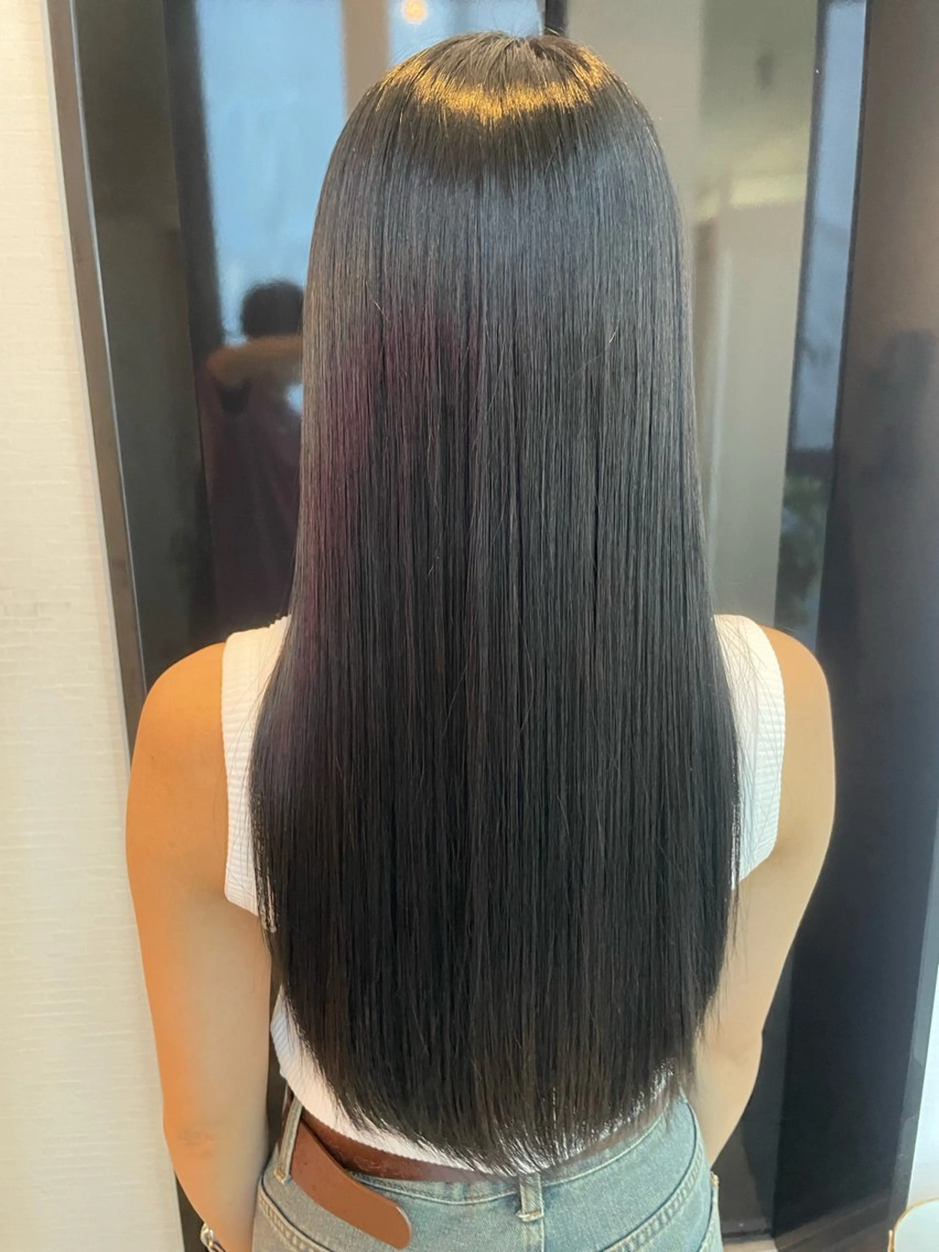 ロング カラー ヘアカラー&縮毛矯正 STAR☆RIVERのヘアスタイル